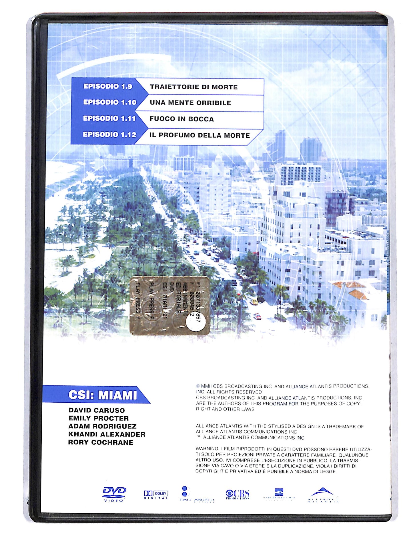 EBOND CSI Miami prima stagione disco 3 episodi 1.9 -1.12 DVD DB736134