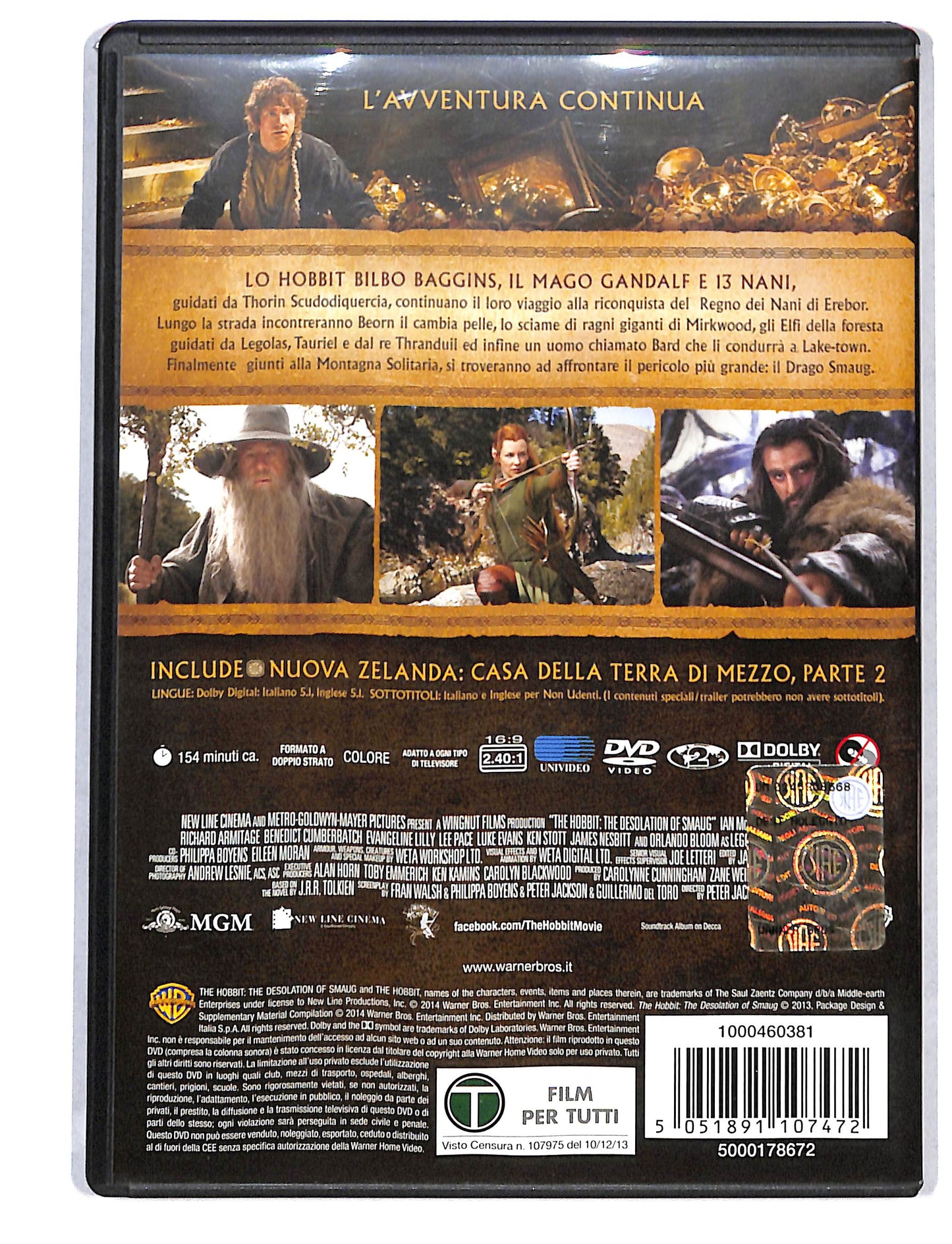 EBOND Lo Hobbit la desolazione di smaug DVD DB736351