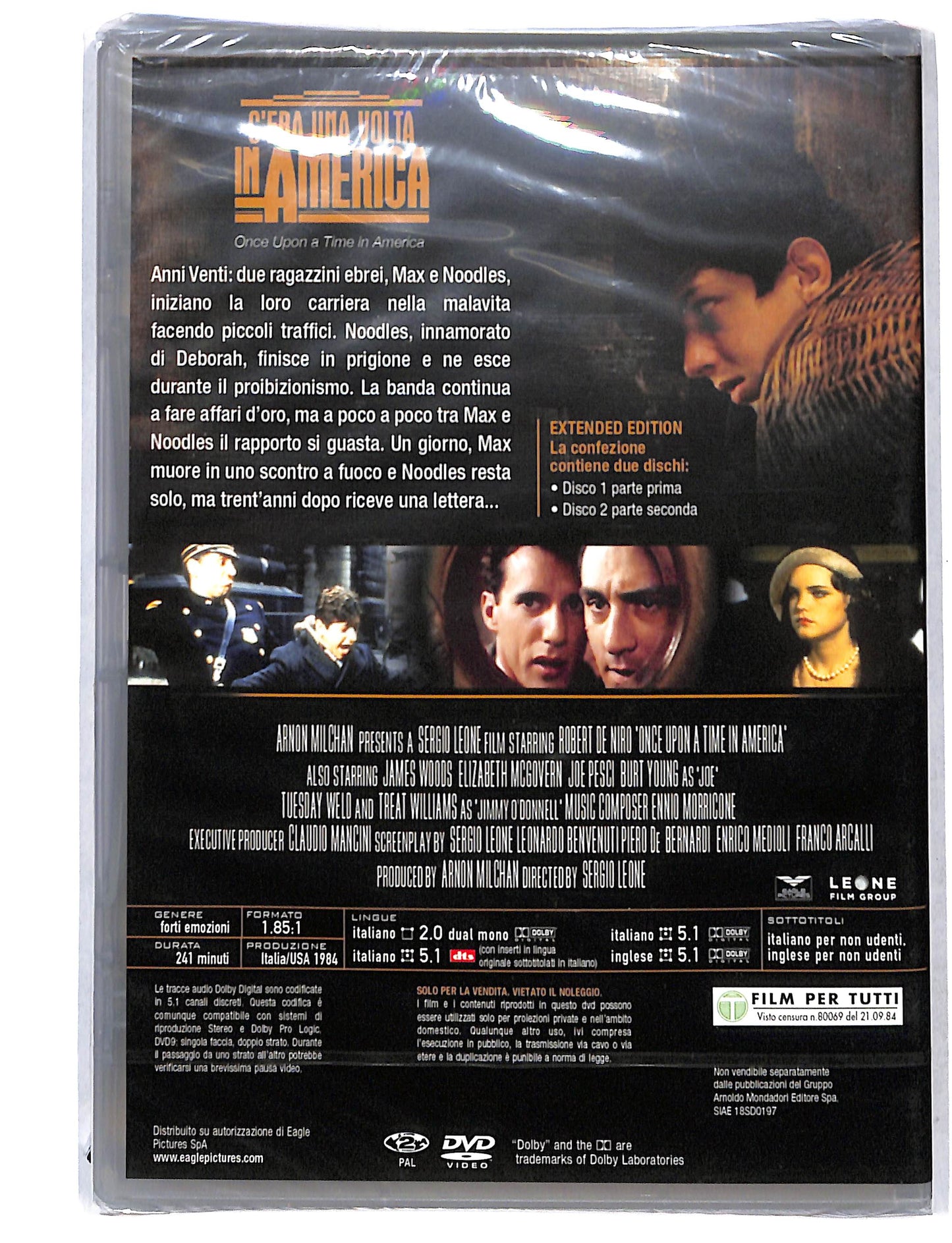 EBOND C'era una volta in America EDITORIALE DVD DB736624