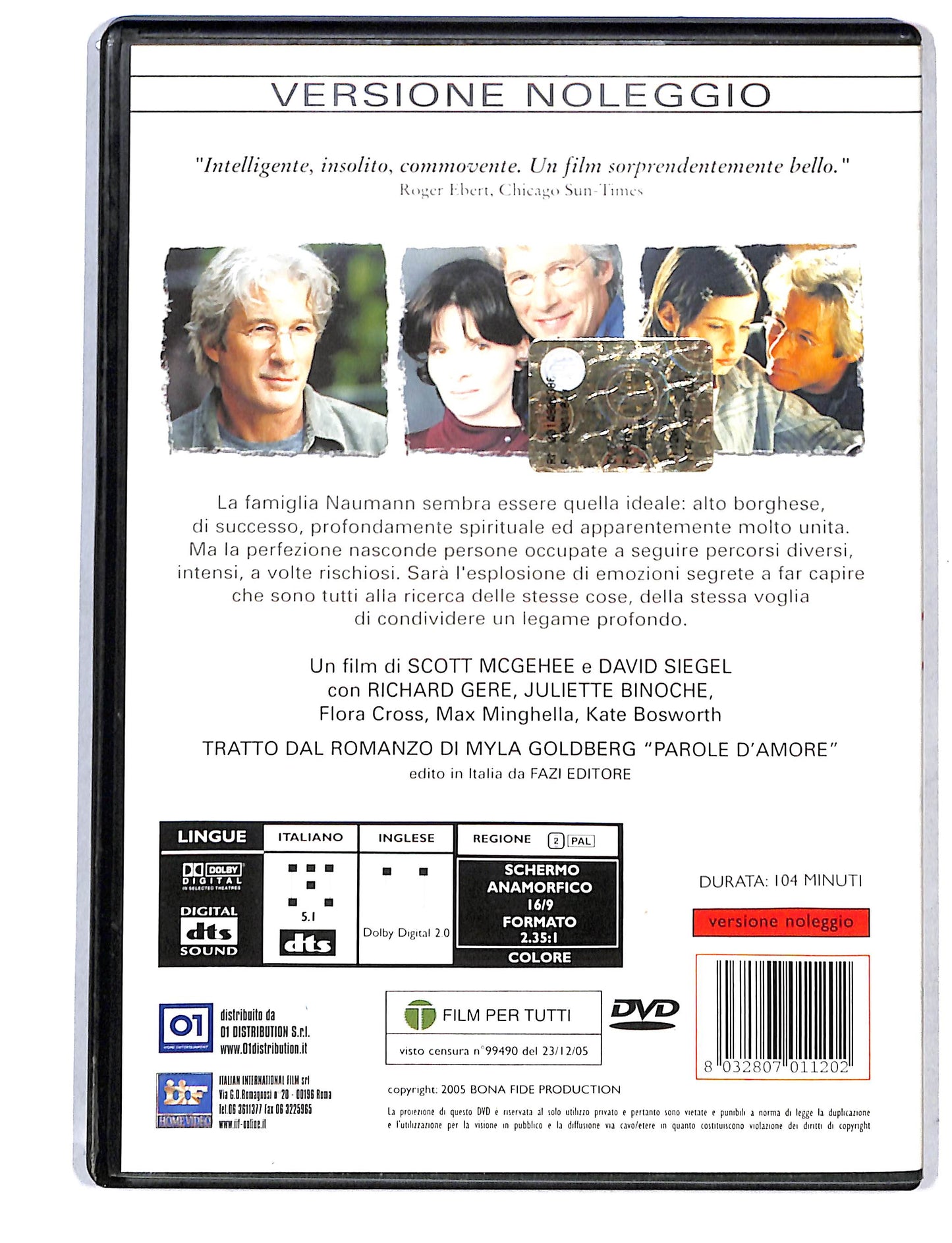 EBOND Parole d'amore NOLEGGIO DVD DB736625