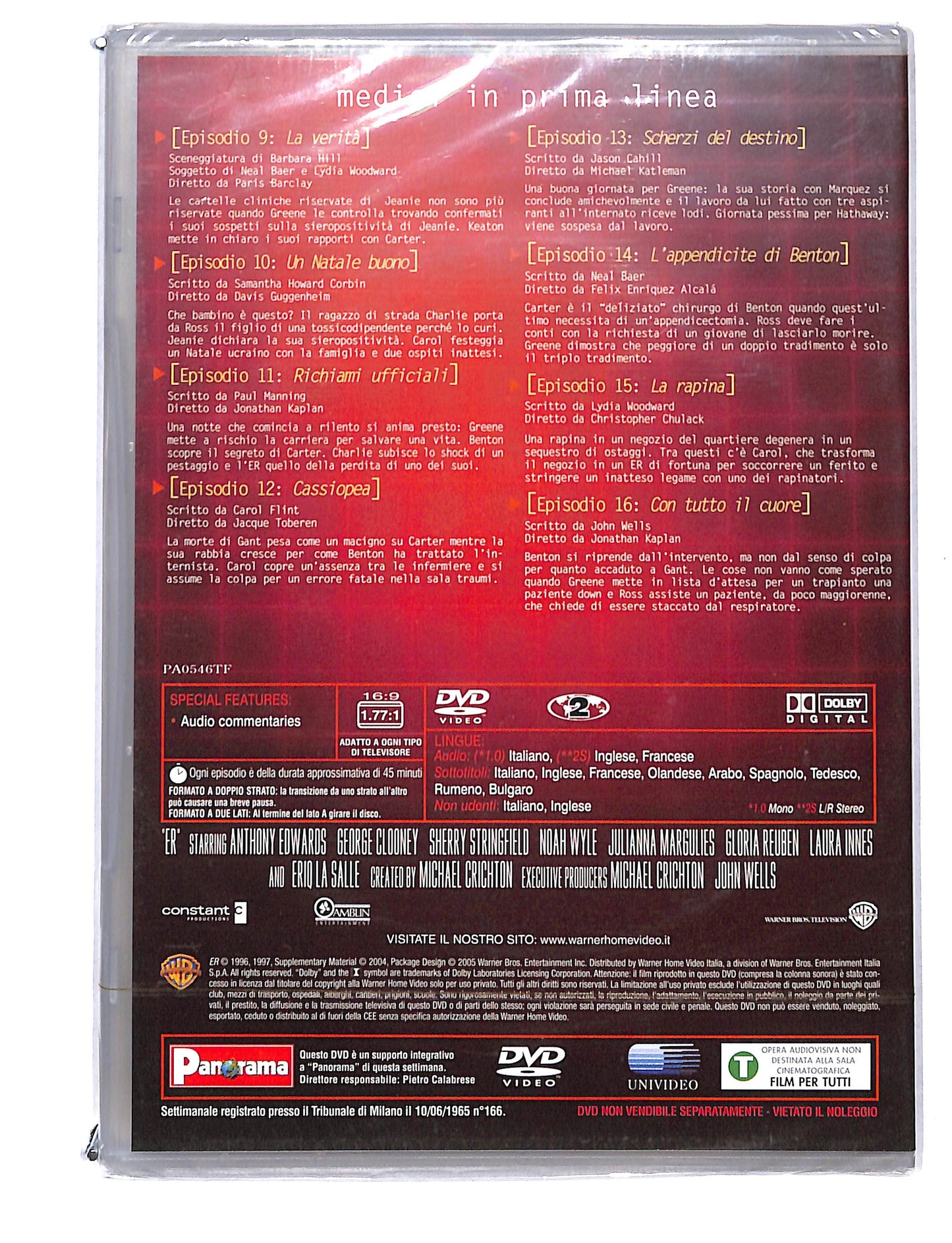 EBOND ER Medici In Prima Linea Anno 3 episodi 9 -16 DVD DB736635