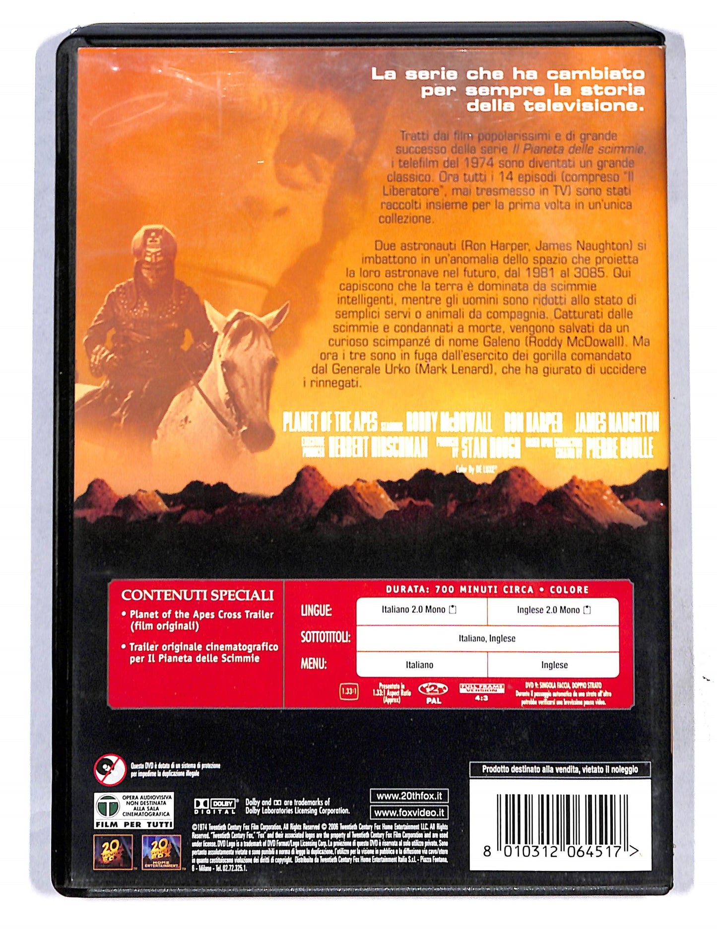 EBOND Il Pianeta delle scimmie - tutta la serie tv in 4 dvd DVD DB736637