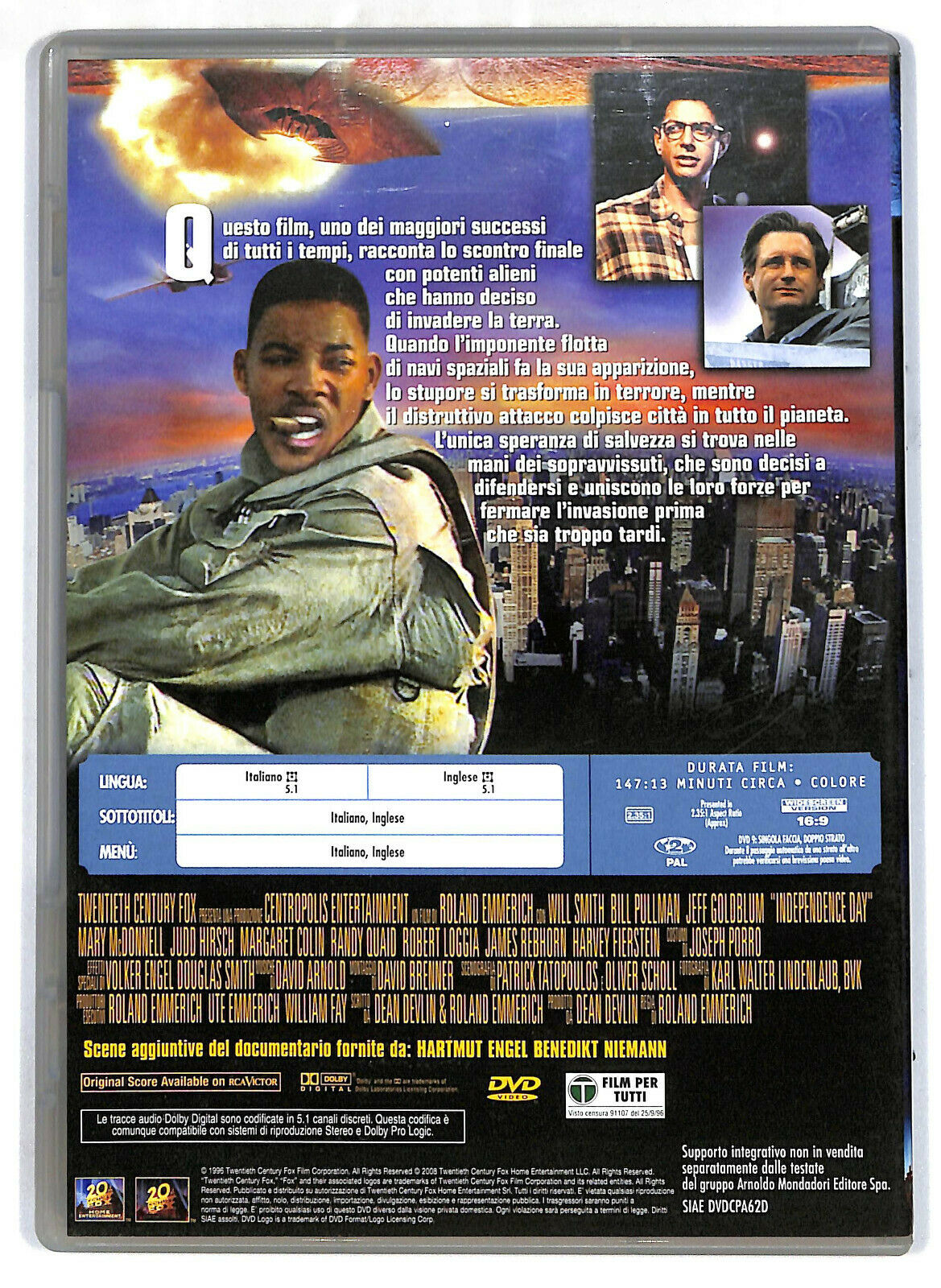 EBOND Independence Day EDITORIALE DVD DB736845