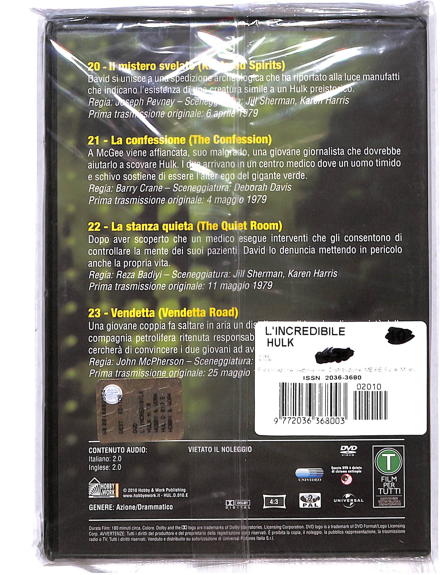 EBOND L'incredibile Hulk Stagione 2 Episodi 20 - 23 EDITORIALE DVD DB736850