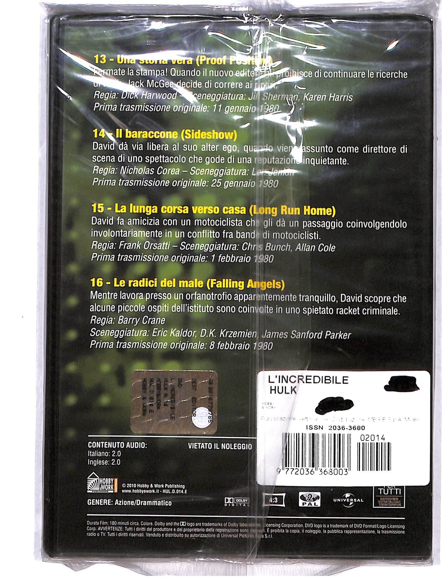 EBOND L'incredibile Hulk stagione 3 episodi 13-16 EDITORIALE DVD DB736851