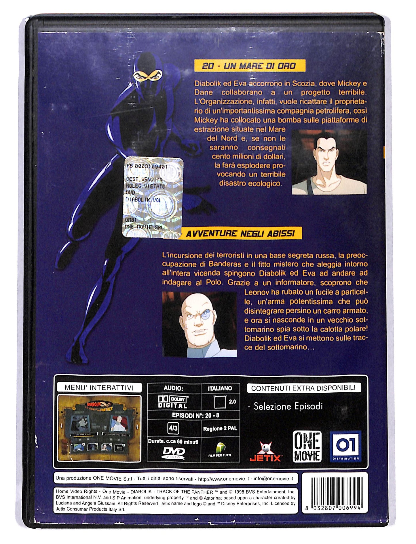 EBOND Diabolik - Un mare di oro + Avventure negli abissi DVD DB736865
