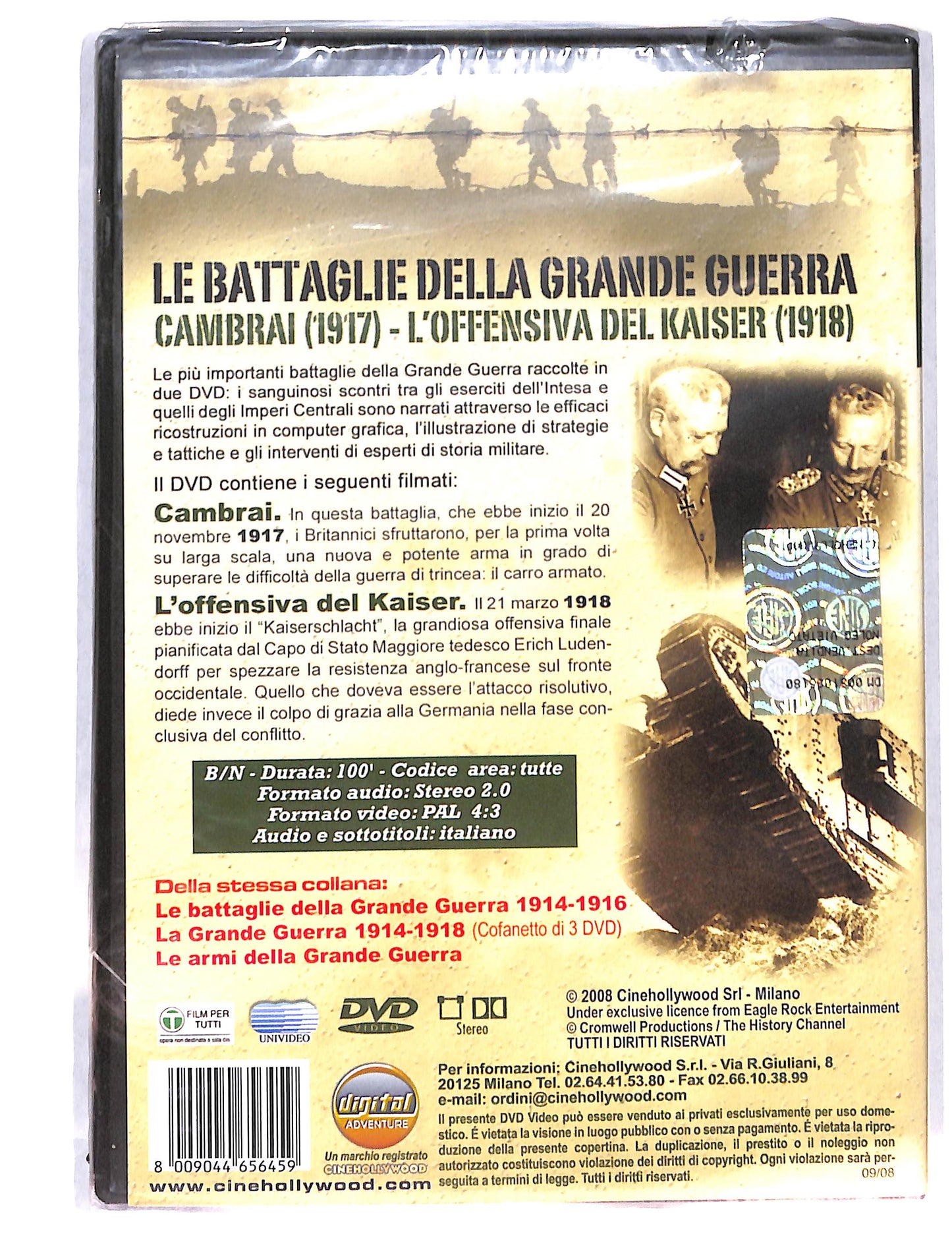 EBOND Le battaglie della grande guerra cambrai 1917 DVD DB737302