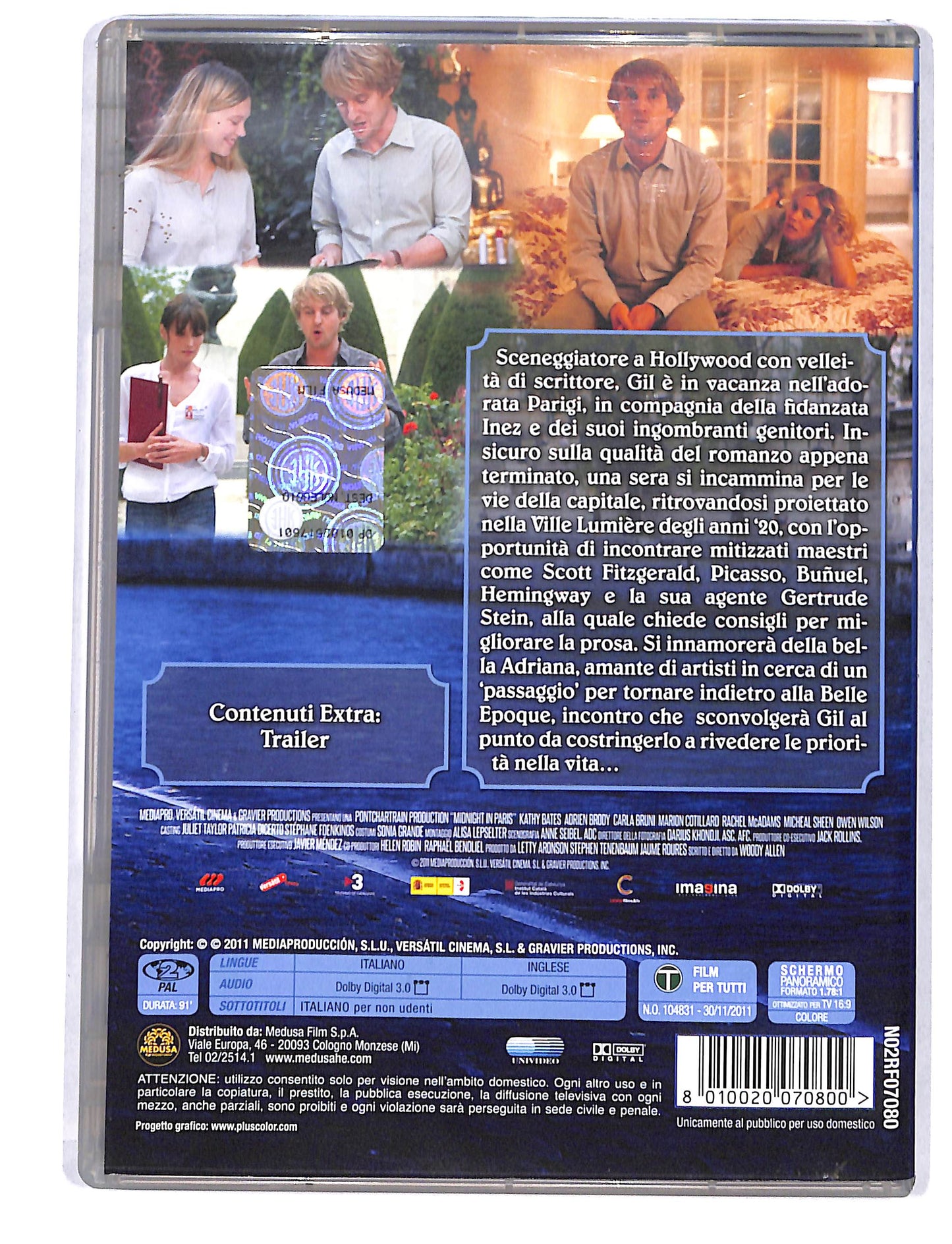 EBOND Midnight in Paris NOLEGGIO DVD DB737330