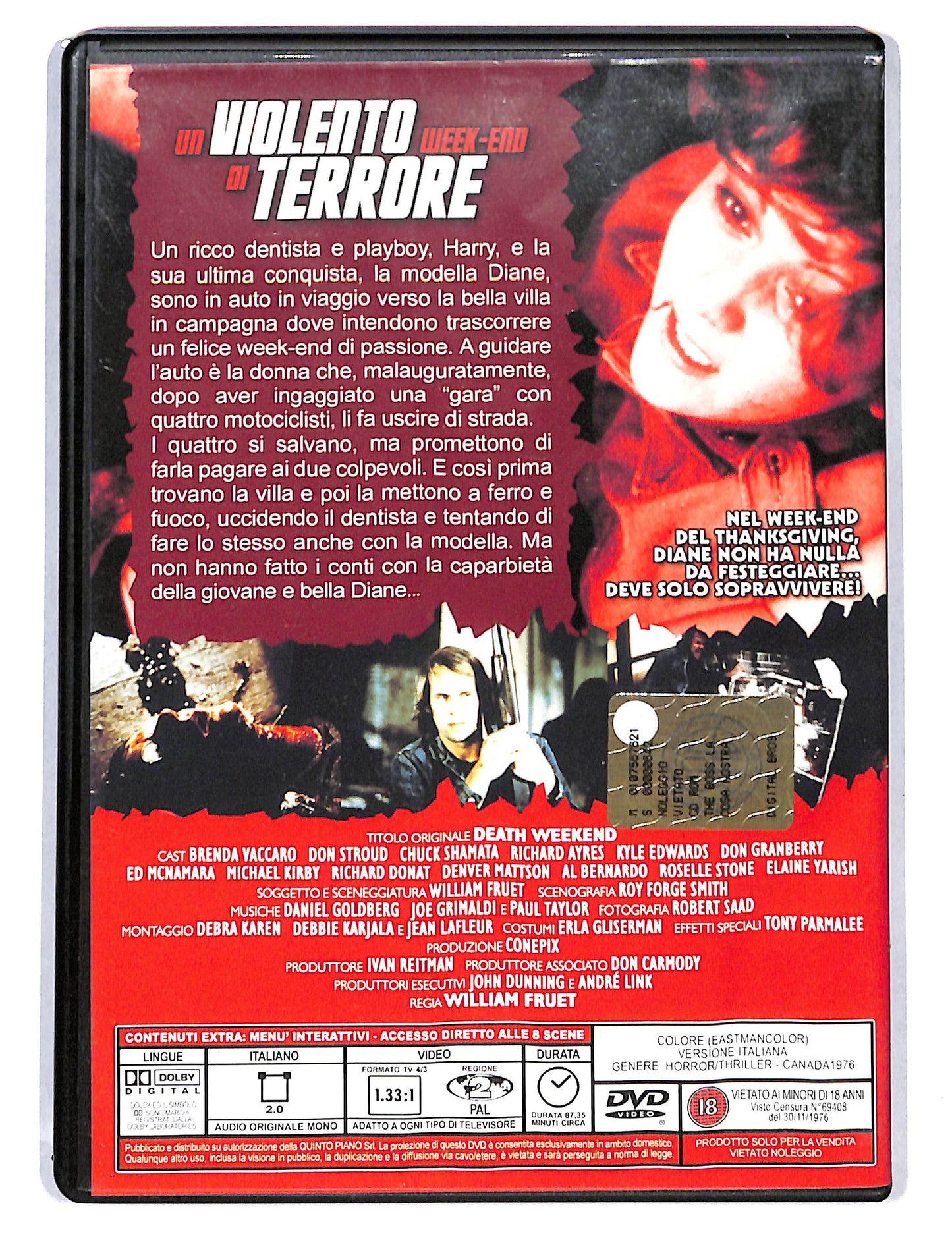 EBOND Un violento week-end di terrore DVD DB737363