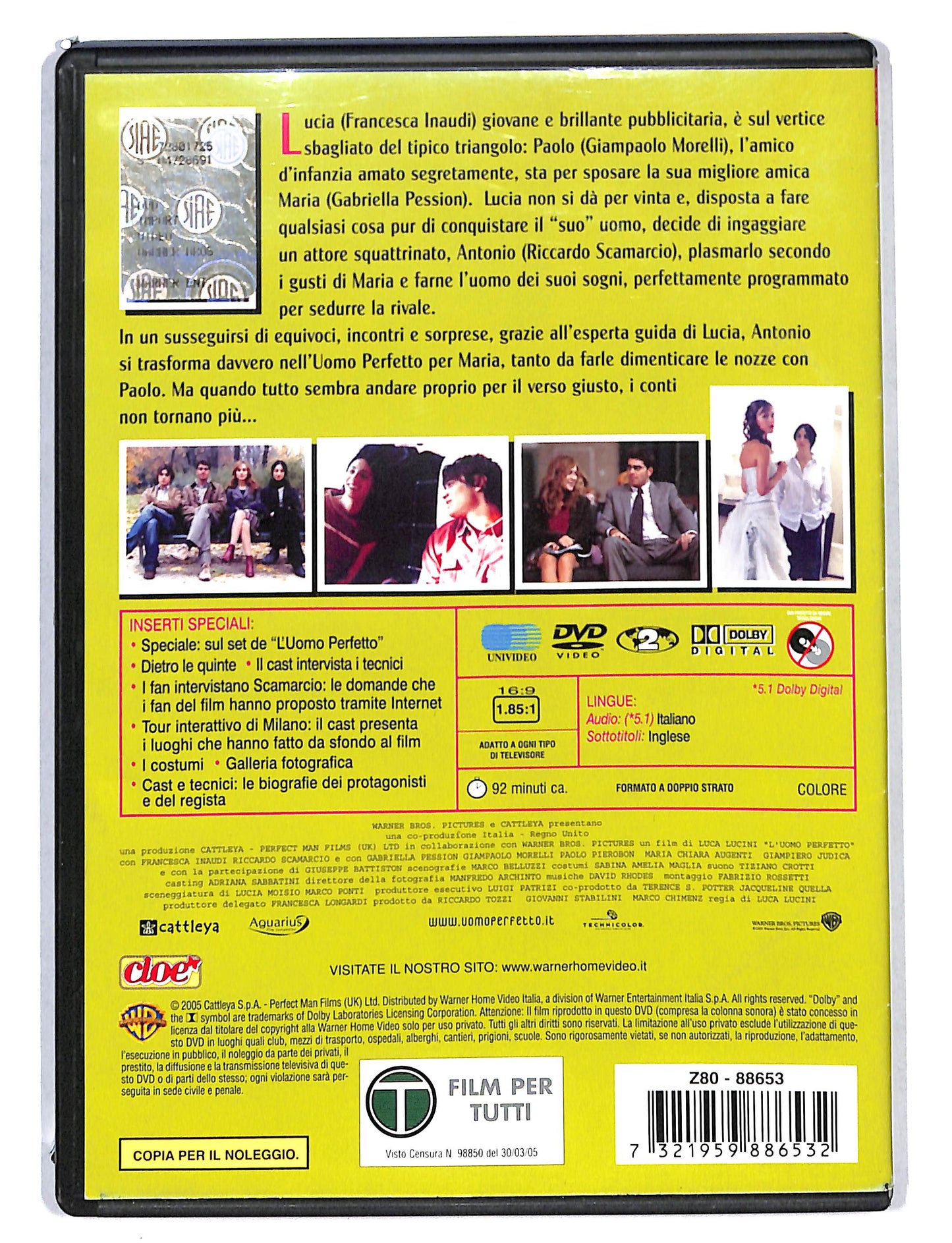 EBOND L'uomo Perfetto NOLEGGIO DVD DB738321