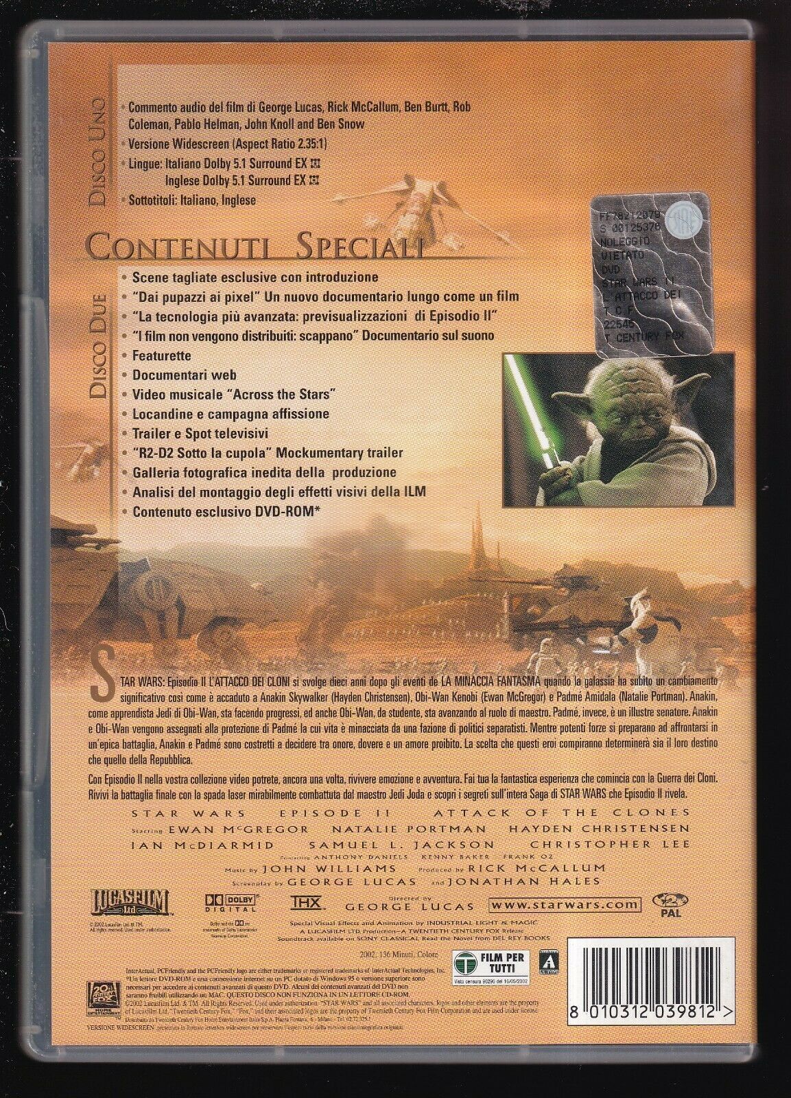 EBOND Star Wars 2 - L'attacco Dei Cloni DVD DB738802