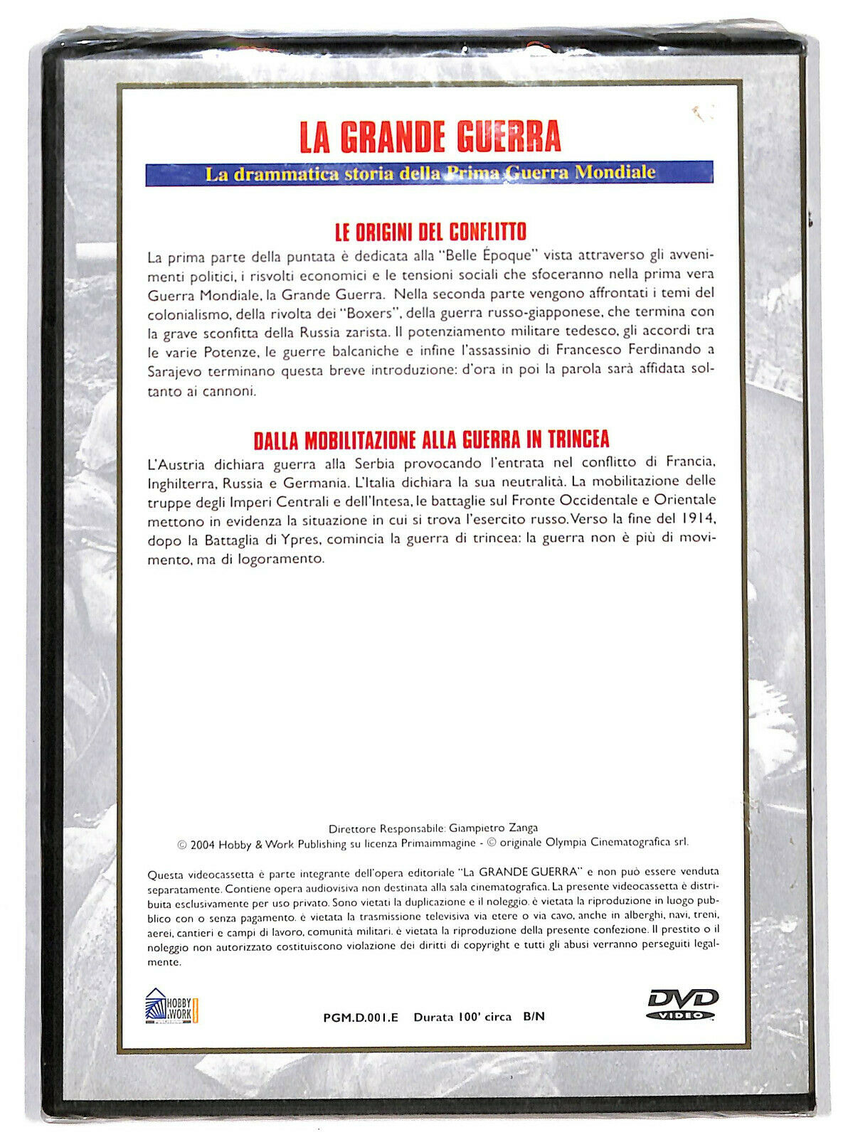 EBOND La Grande Guerra - Le Origini Del Conflitto  Editoriale DVD DB738819