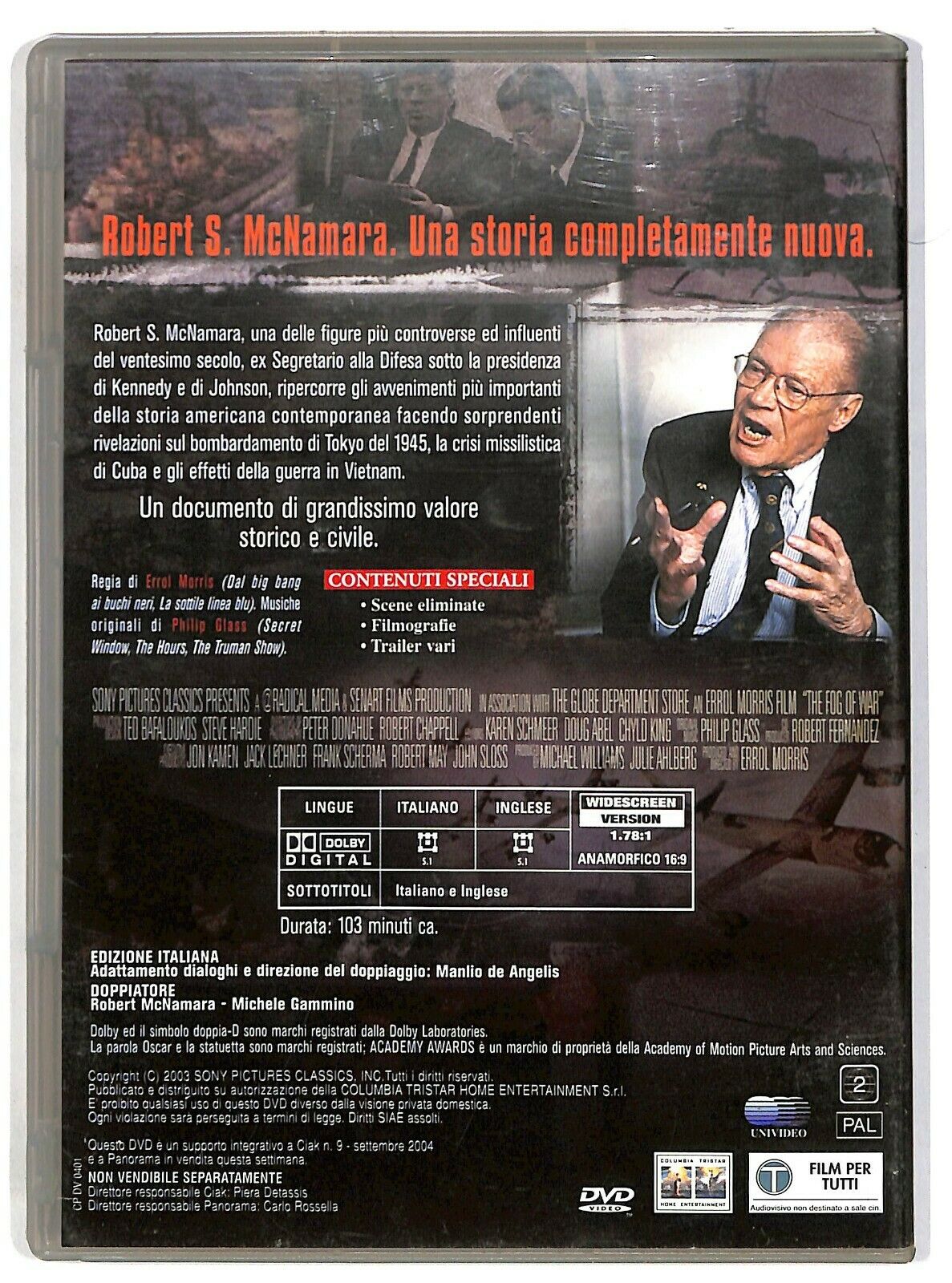 EBOND The Fog Of War: La Guerra Secondo Robert Mcnamara Editoriale DVD DB738826