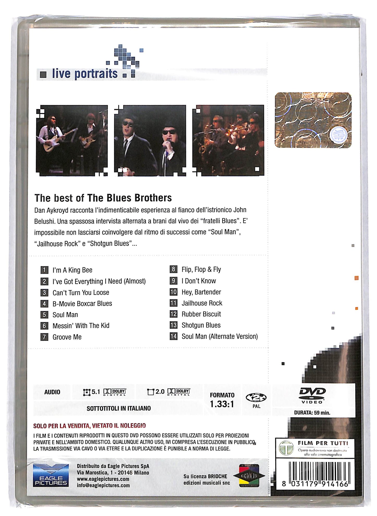 EBOND The Best Of The Blues Brothers Live Portraits DVD DB738857