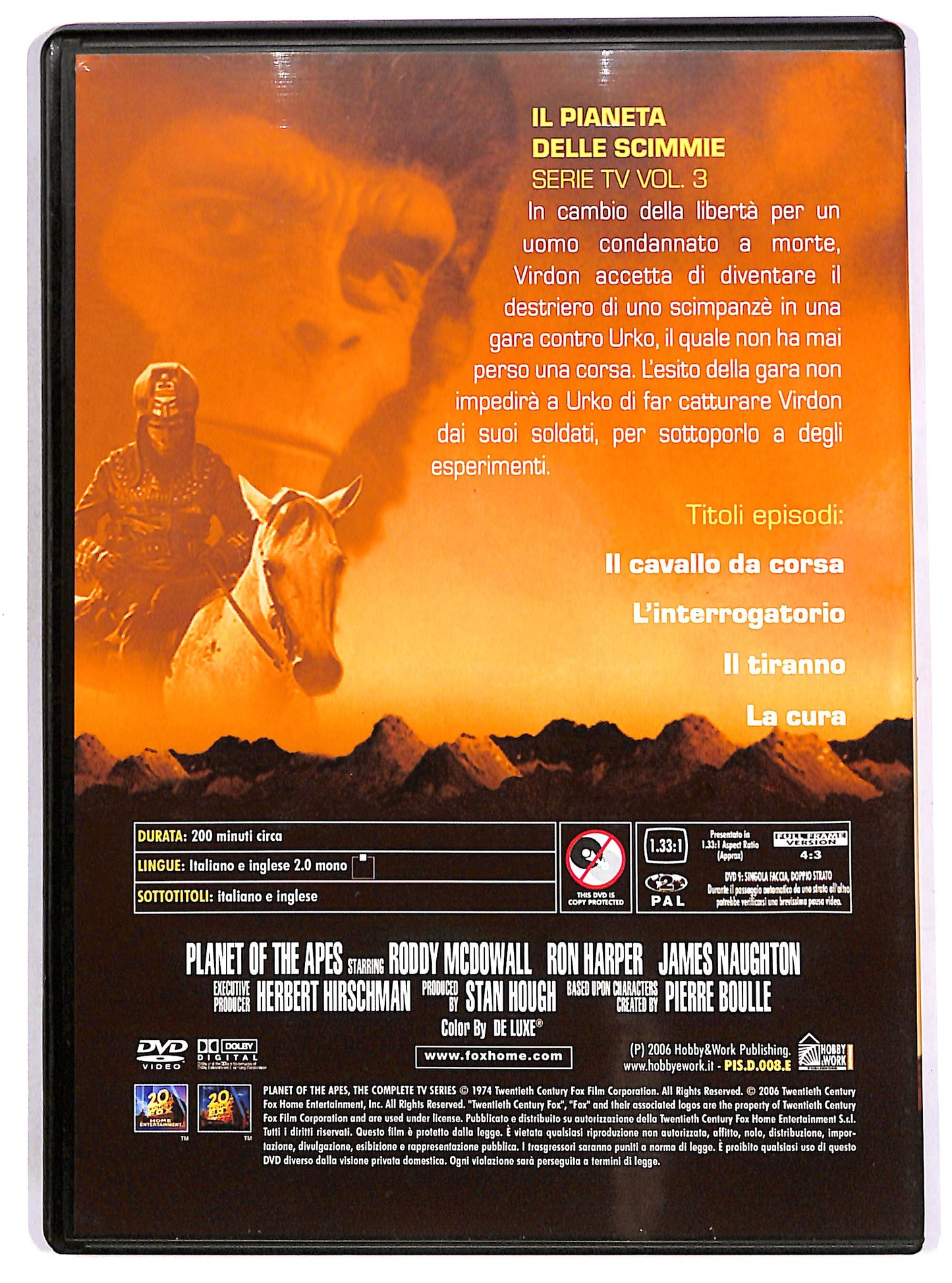 EBOND Il pianeta delle scimmie - Volume 3 EDITORIALE DVD DB739124