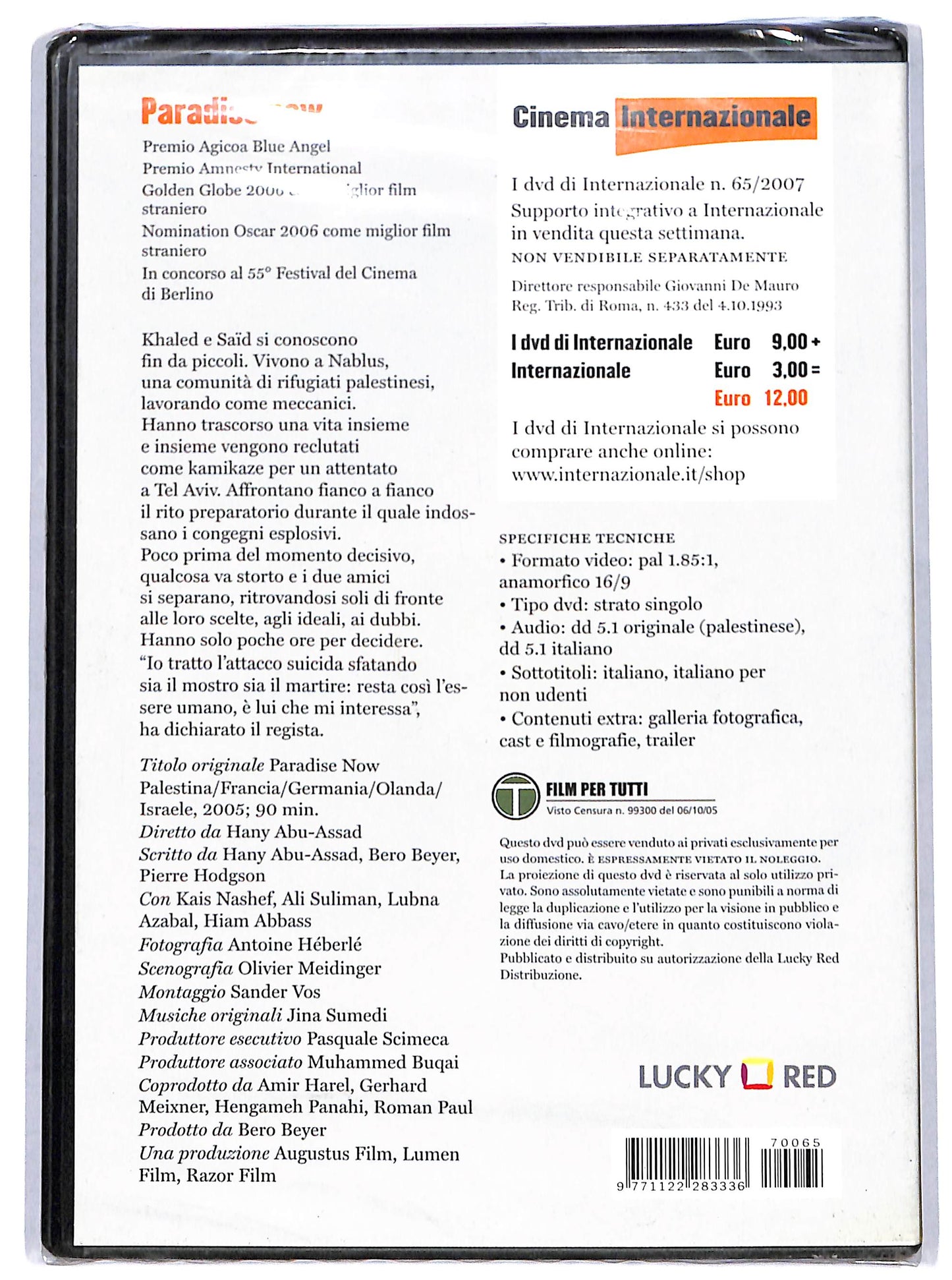 EBOND Paradise Now EDITORIALE DVD DB739160