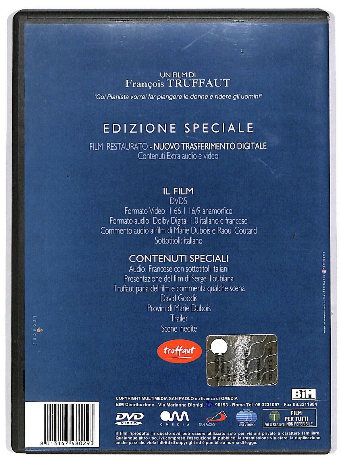 EBOND La Calda Amante Di Francois Truffaut [no Ita] DVD DB739165