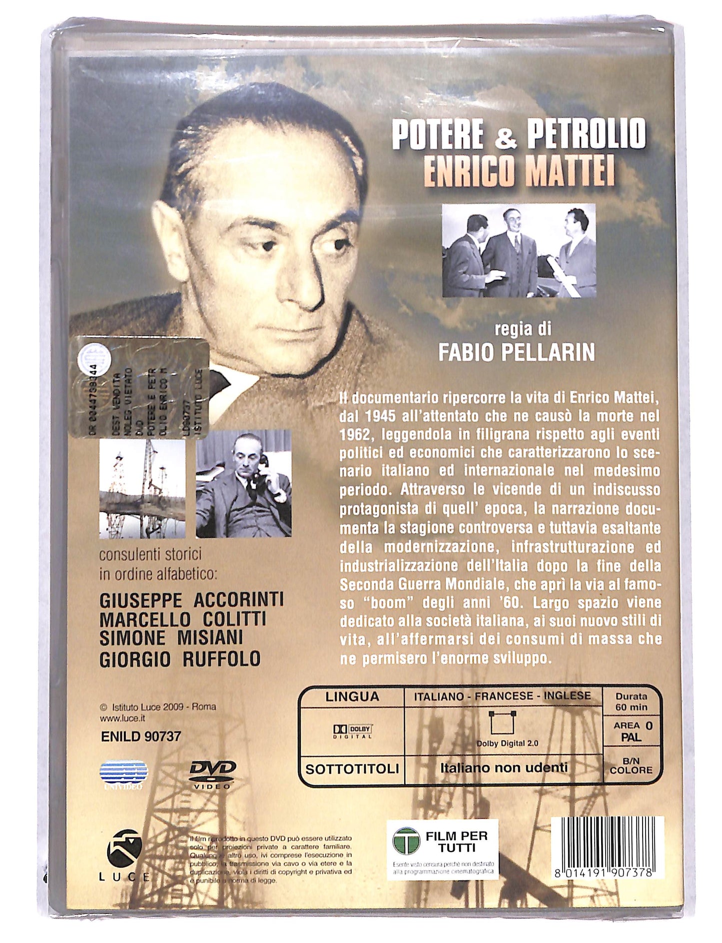 EBOND Potere & Petrolio Enrico mattei DVD DB739336