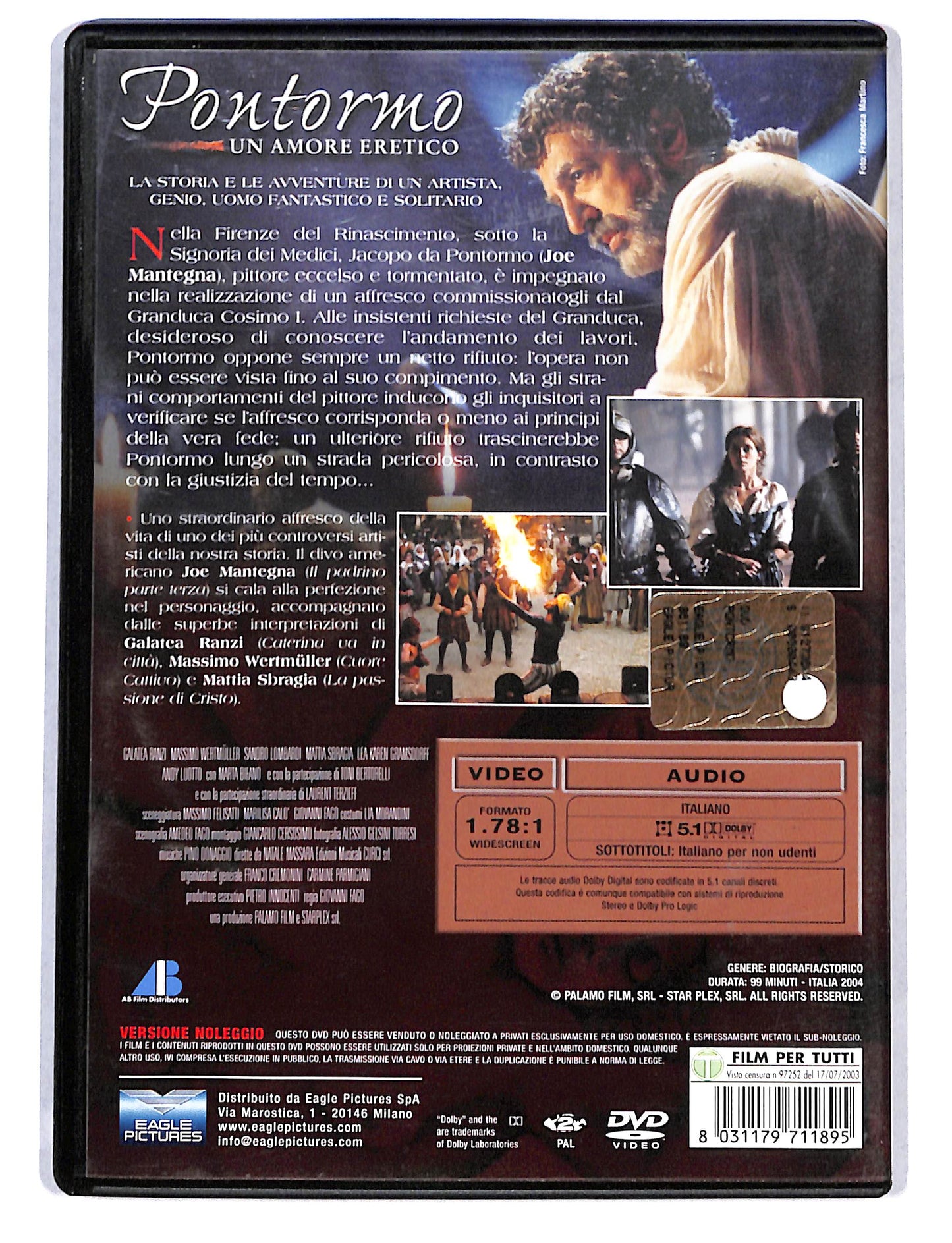 EBOND Pontorno Un Amore eretico NOLEGGIO DVD DB739349