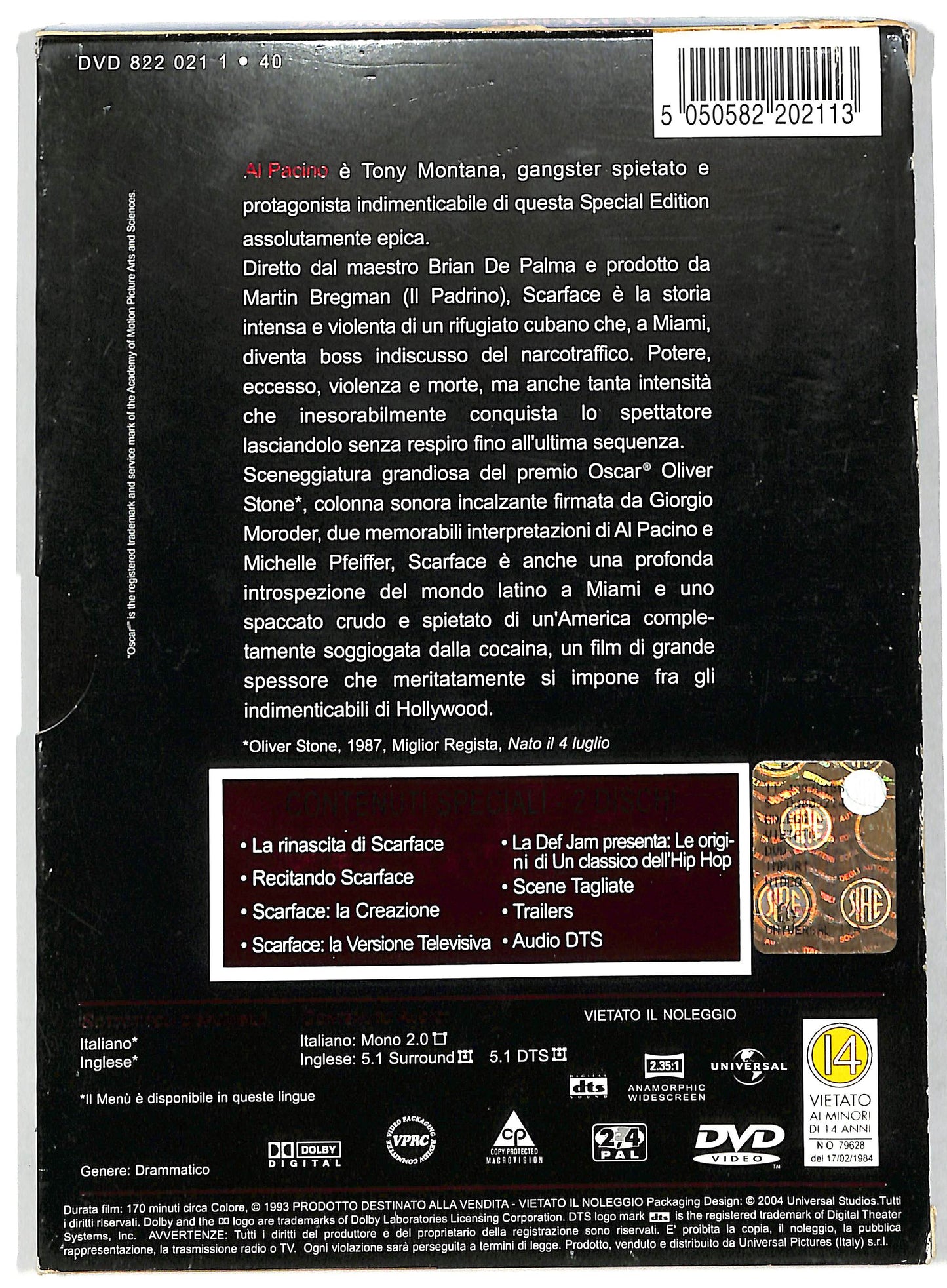 EBOND Scarface slipcase EDIZIONE SPECIALE 2 dischi SLIM DVD DB739908