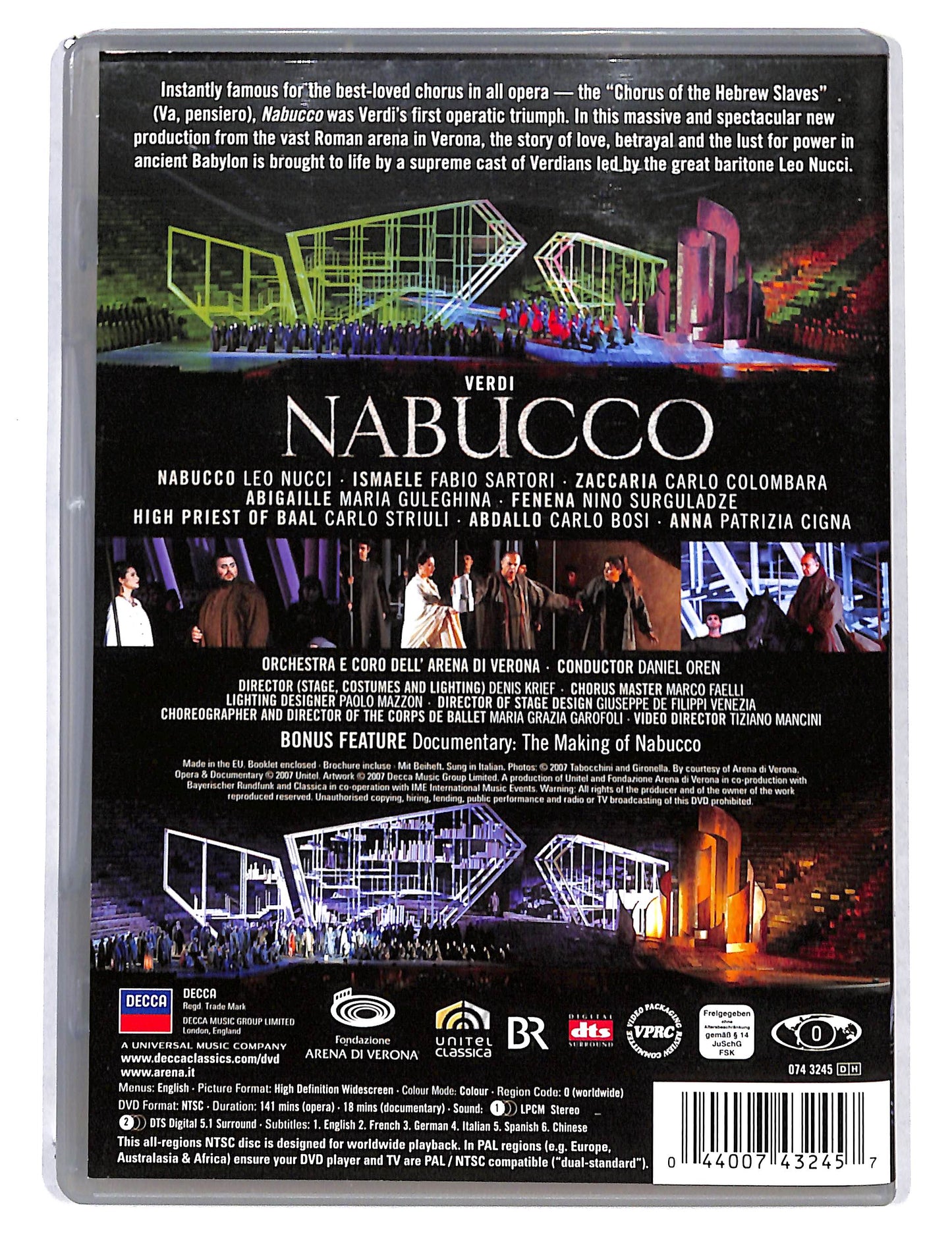 EBOND Verdi Nabucco - Nucci Guleghina Oren DVD DB740101