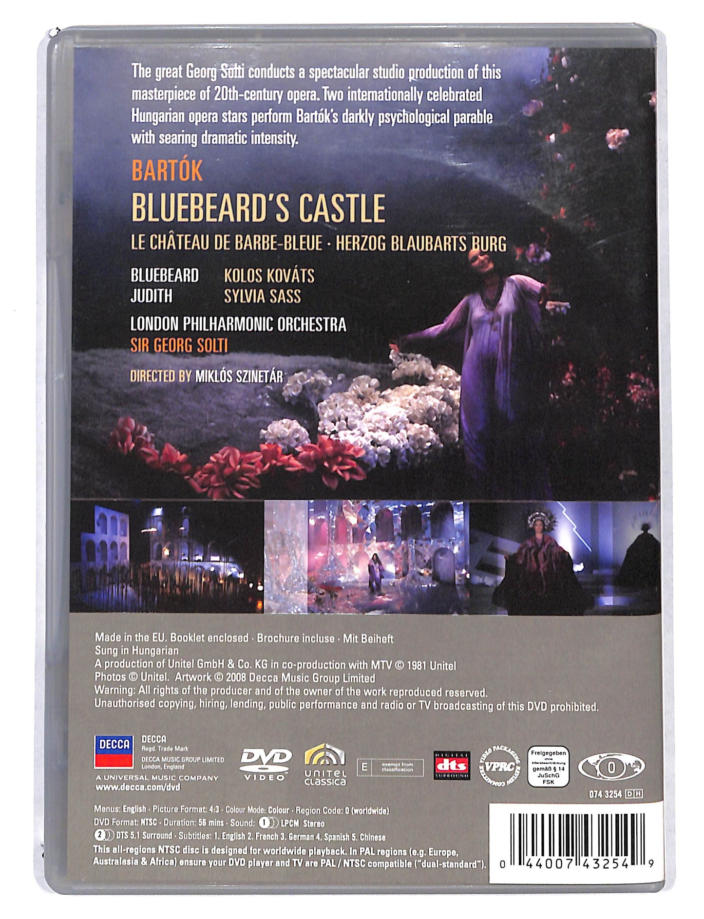 EBOND Bartok Bluebeard's castle Solti DVD DB740109