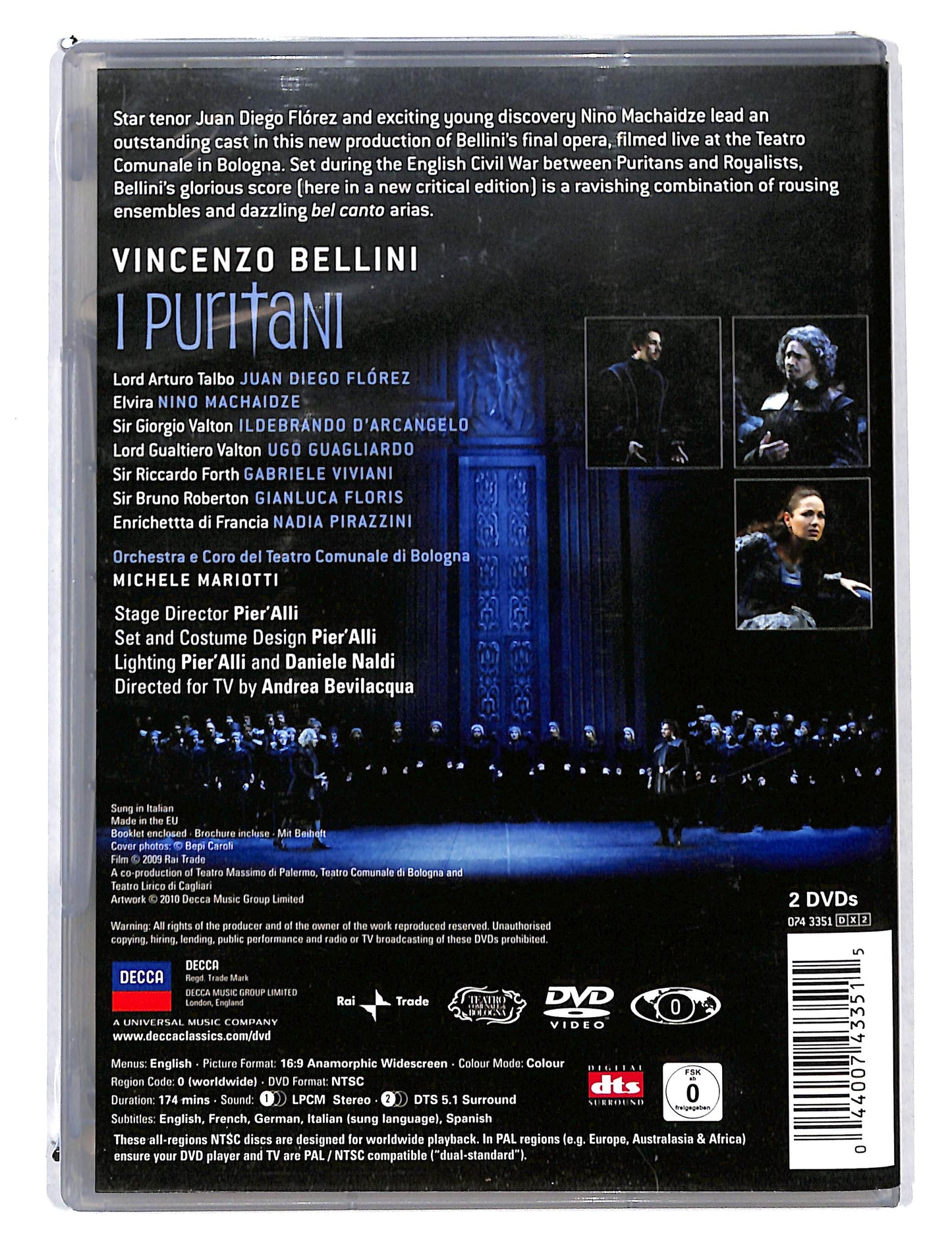 EBOND Bellini i Puritani Florez Machaidze d'arcangelo DVD DB740110