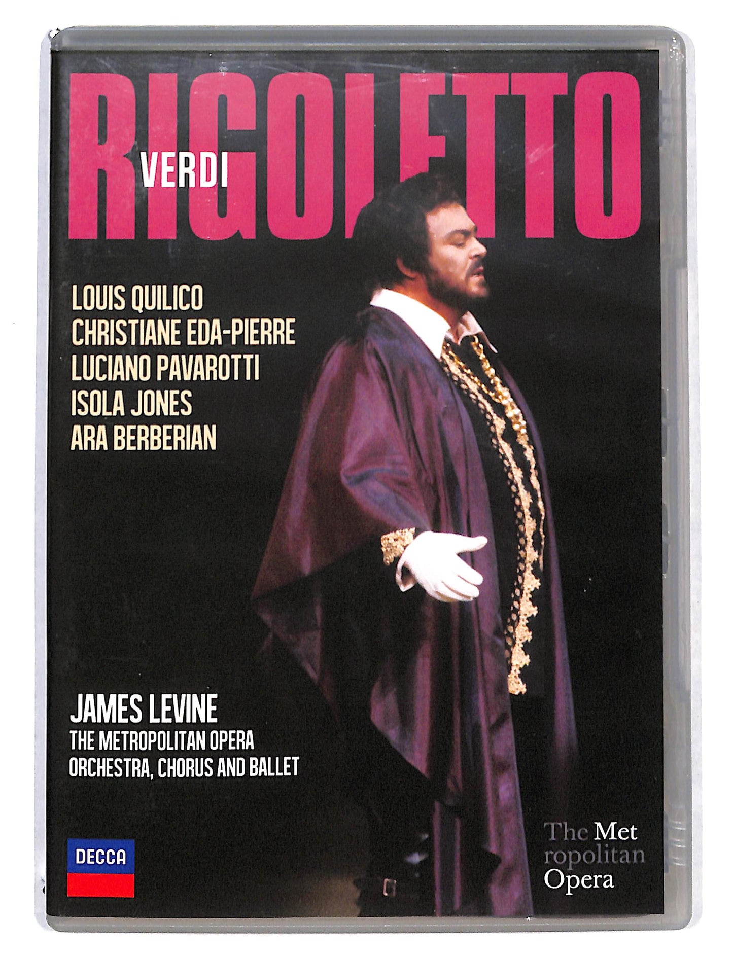 EBOND Verdi Rigoletto Pavarotti the Metropolitan opera - Levine DVD DB740123