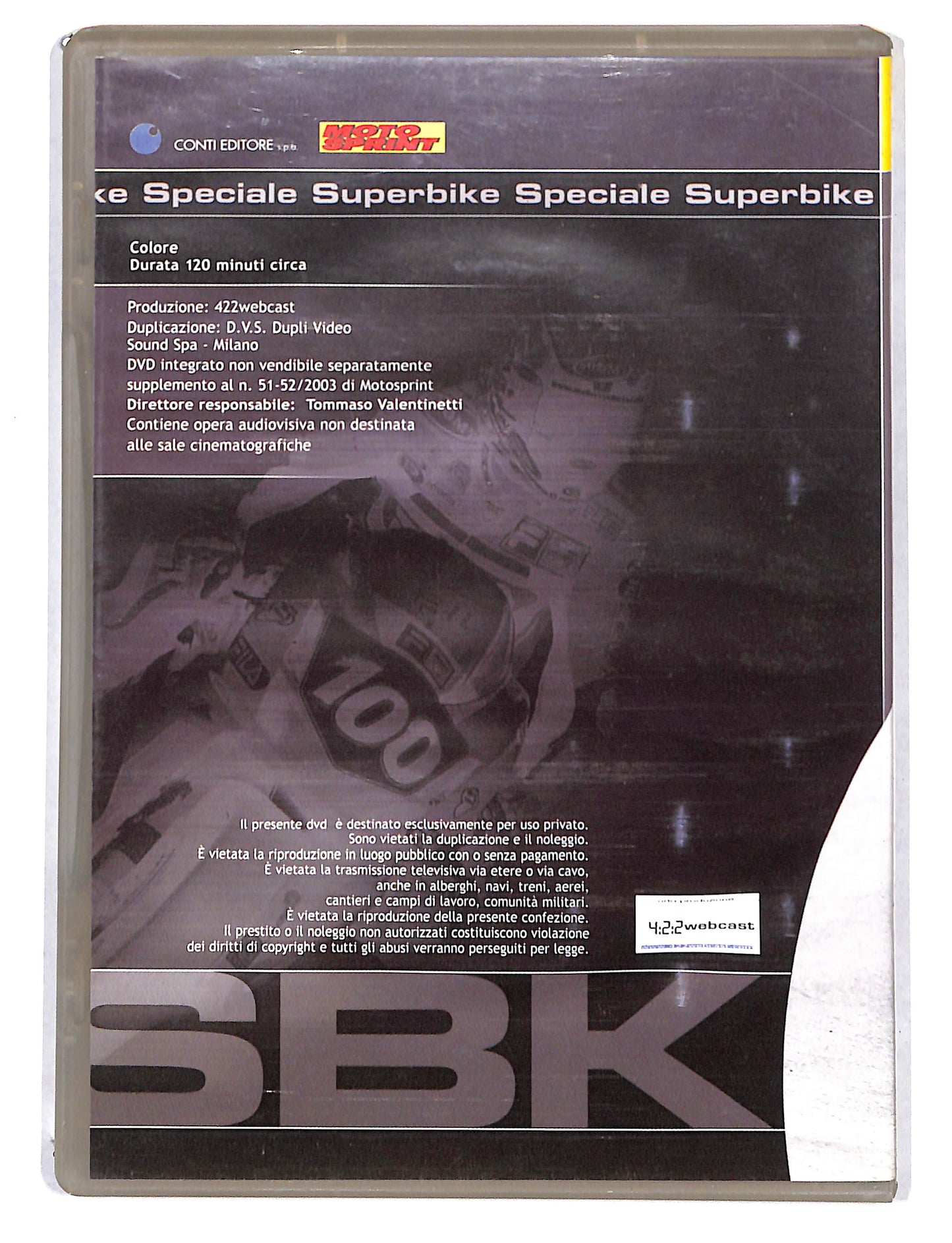 EBOND Moto Sprint Speciale Superbike EDITORIALE DVD DB740130