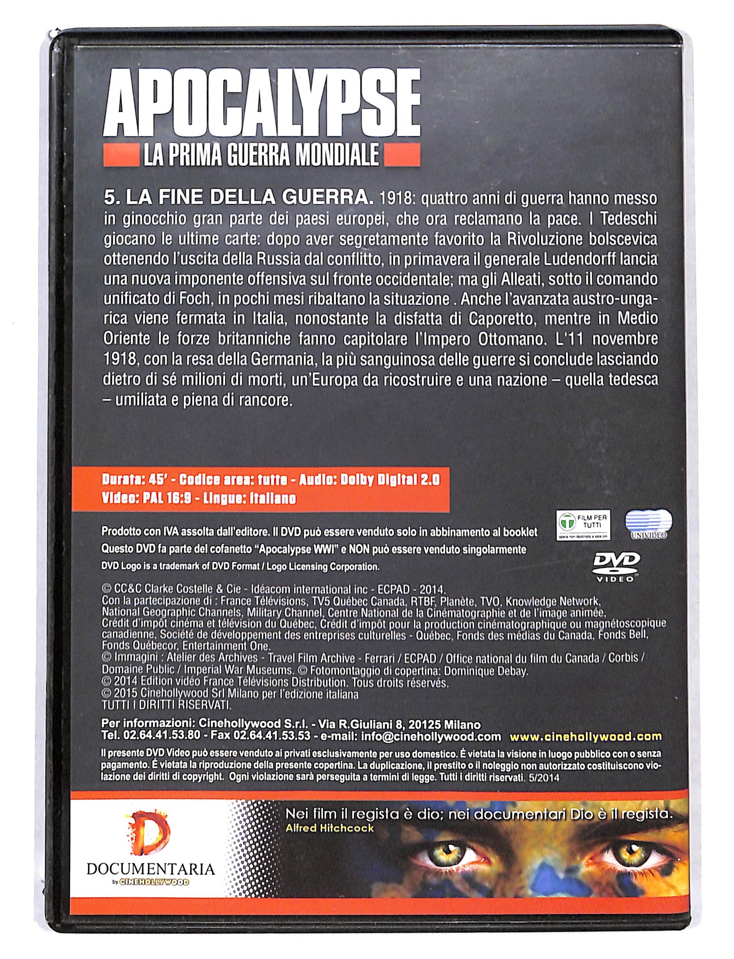 EBOND Apocalypse la prima guerra mondiale vol.3 EDITORIALE DVD DB740135