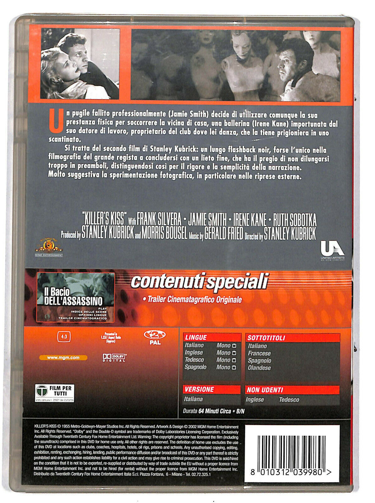 EBOND Il Bacio Dell'assassino DVD DB740310