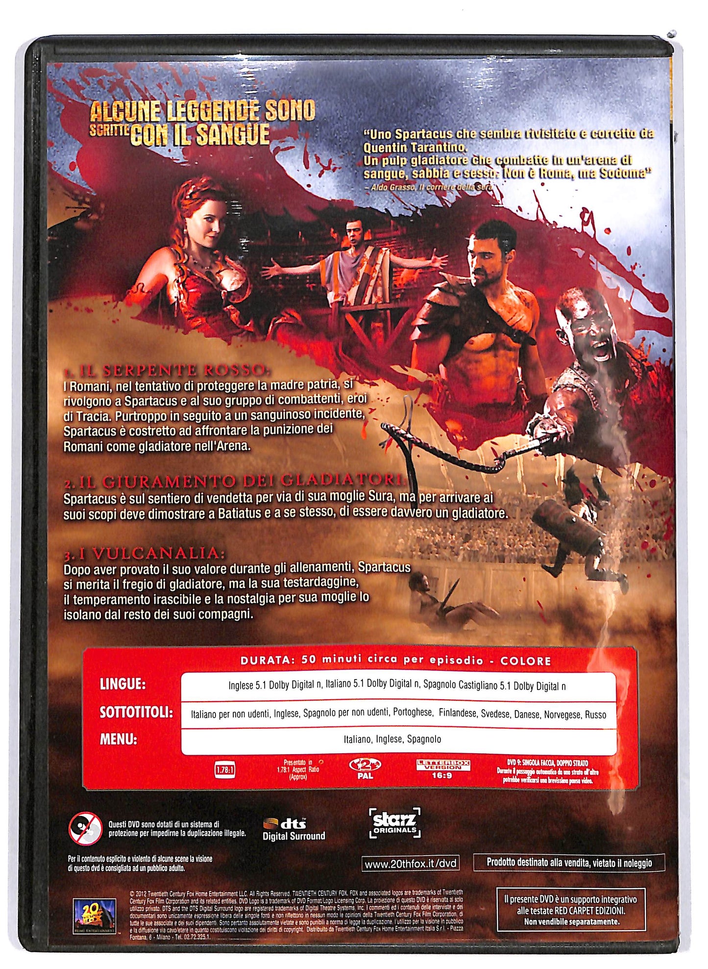 EBOND Spartacus - Sangue E Sabbia Prima stagione vol.1 EDITORIALE DVD DB740366