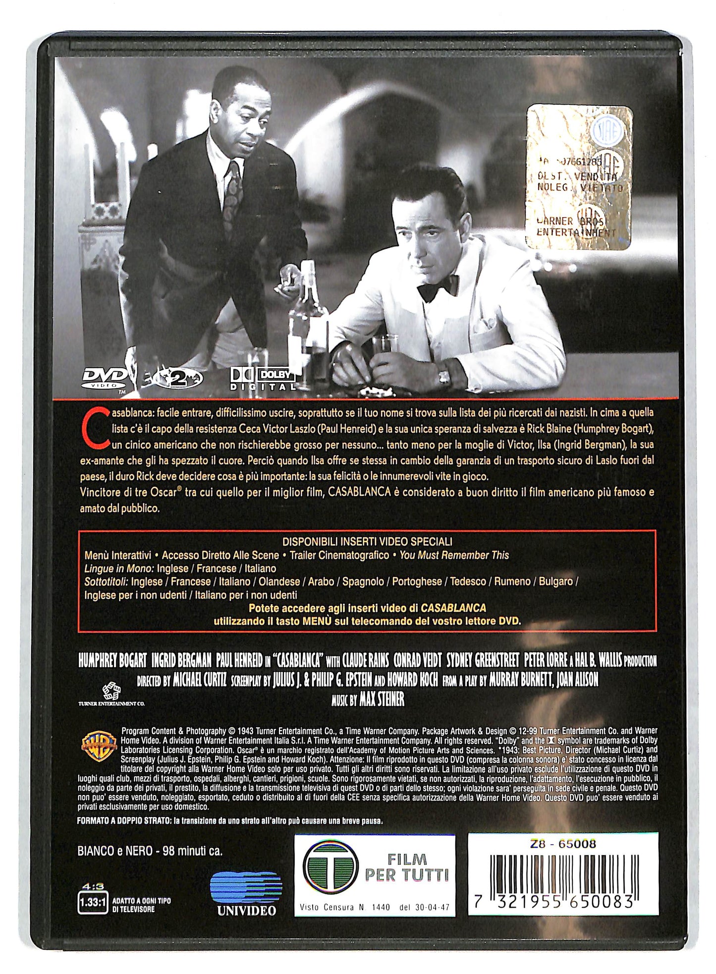 EBOND Casablanca NOLEGGIO DVD DB740824