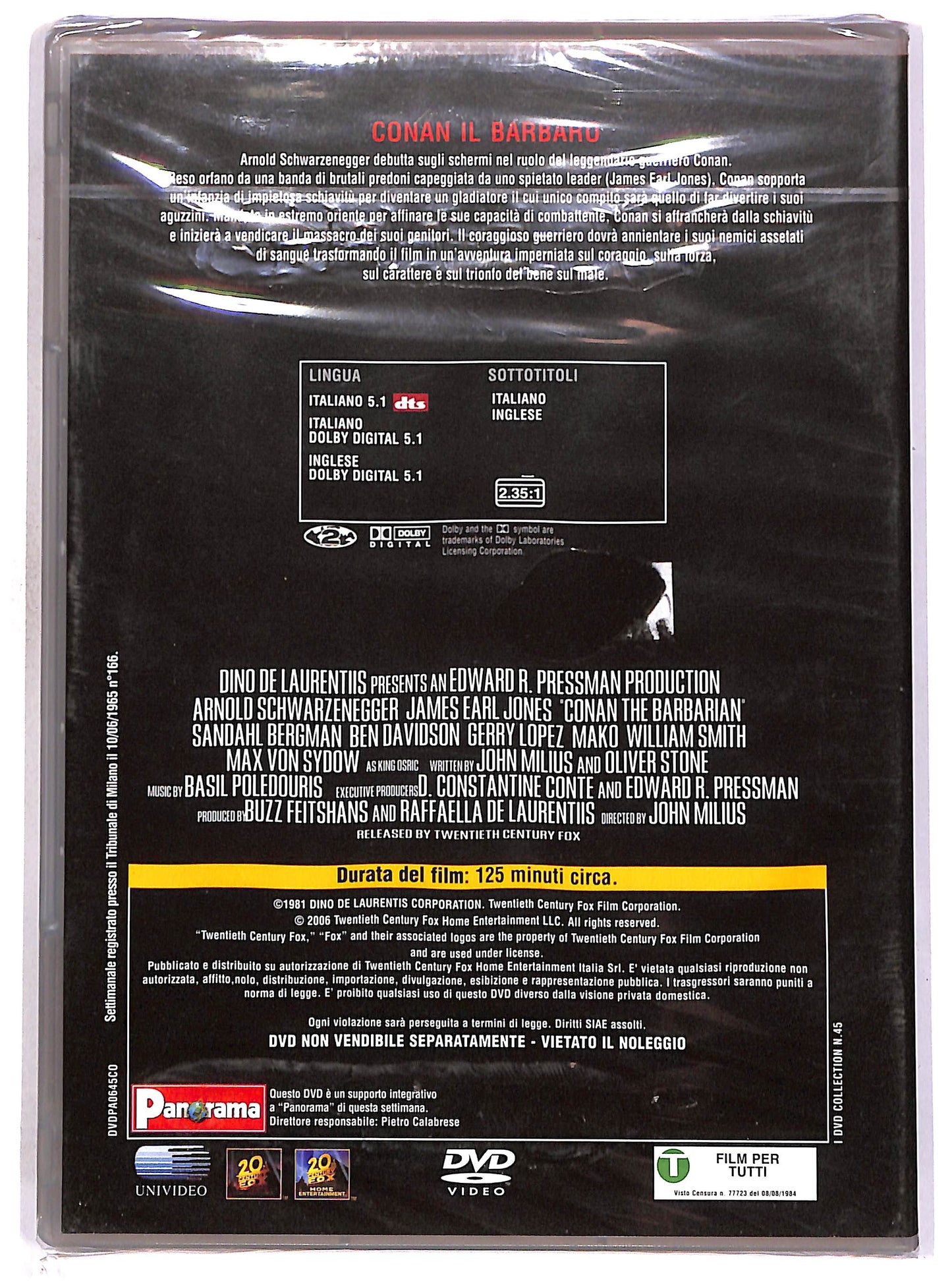 EBOND Conan il barbaro EDITORIALE DVD DB741143