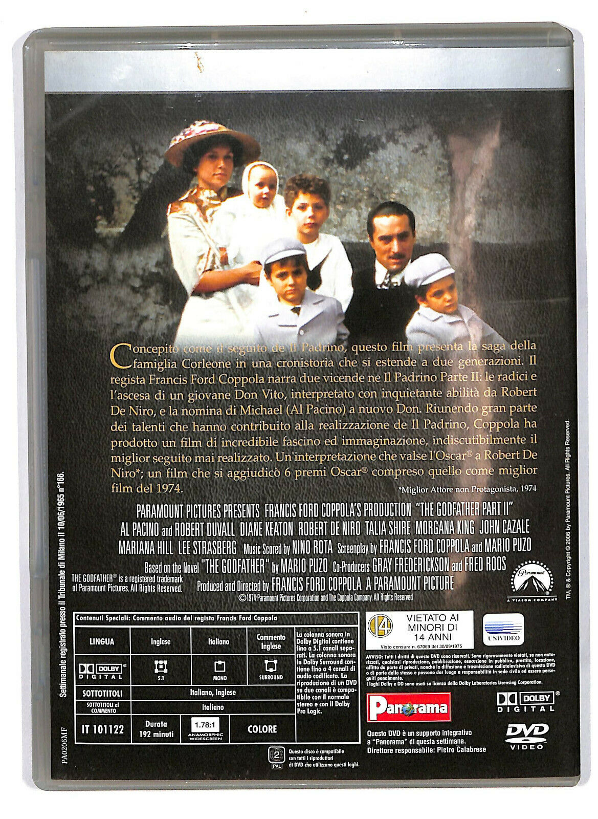 EBOND Il Padrino Parte Ii  Editoriale DVD DB741310