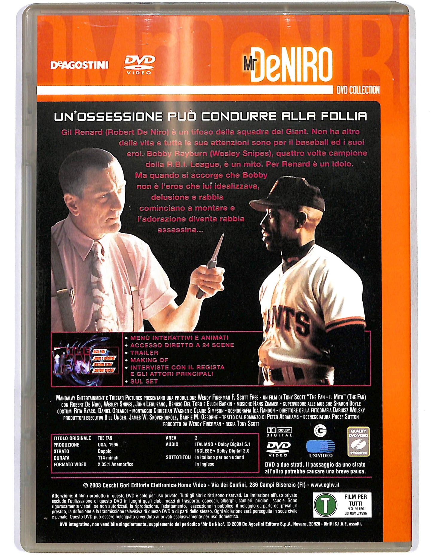 EBOND The fan Il mito EDITORIALE DVD DB741326