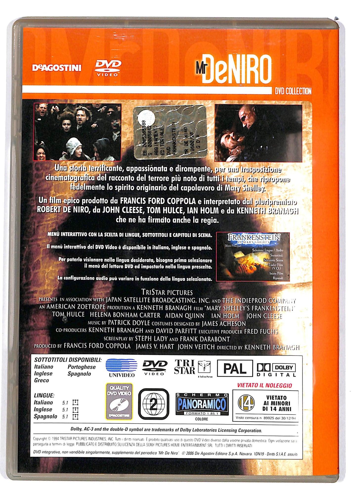 EBOND Frankenstein di Mary Shelley EDITORIALE DVD DB741328