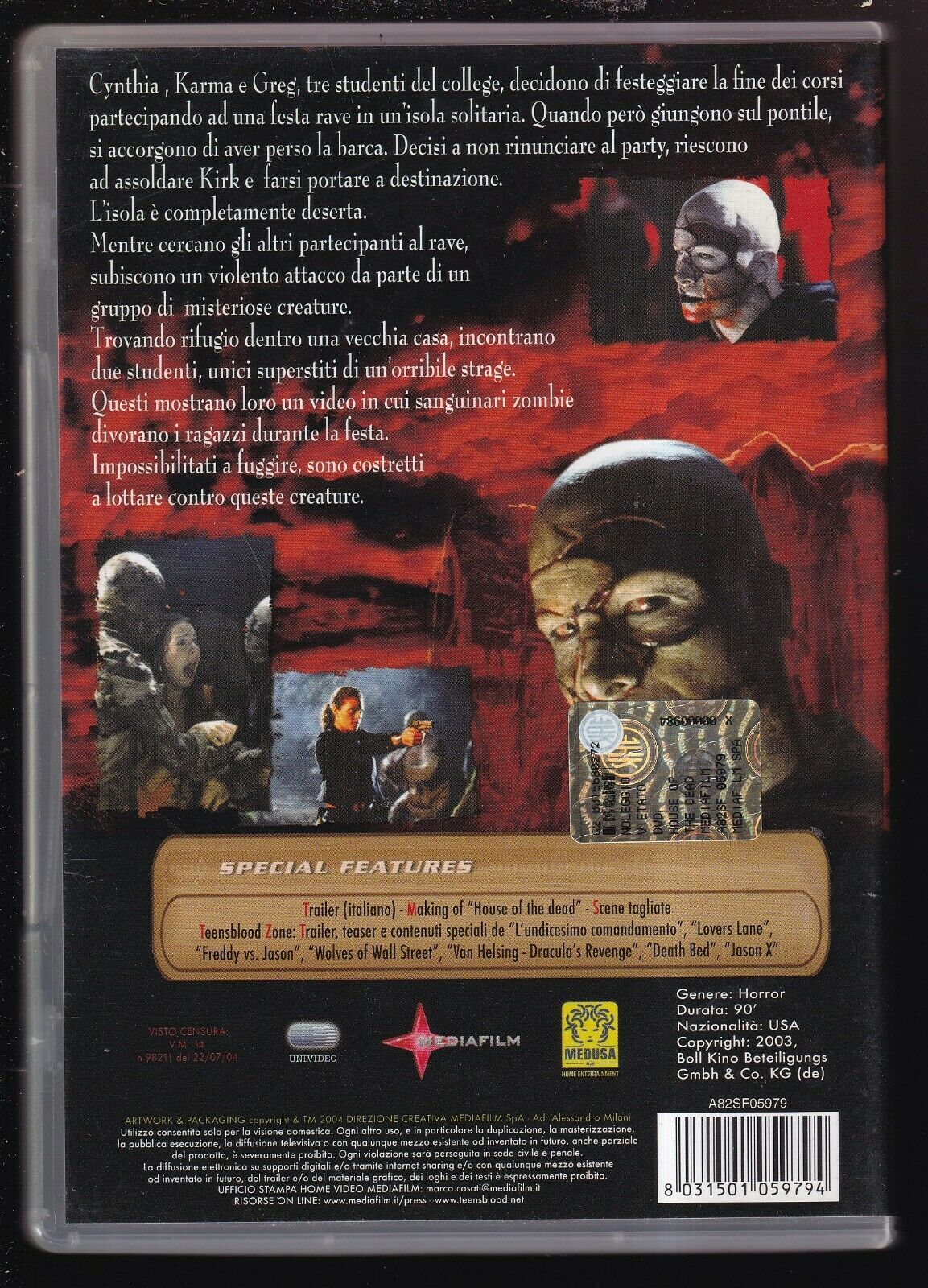EBOND House Of The Dead NOLEGGIO DVD DB741357