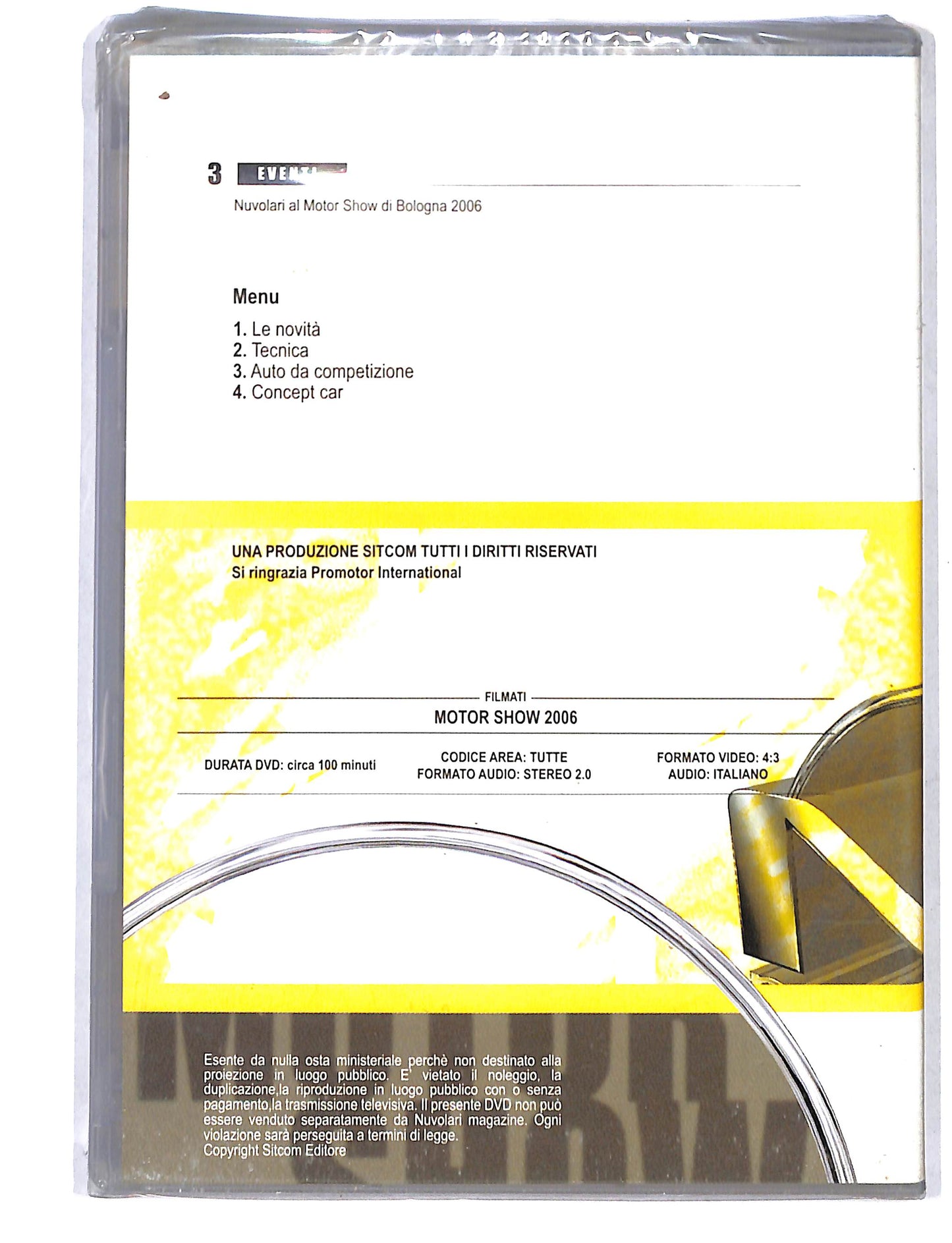 EBOND Motor Show 2006 vol.3 eventi EDITORIALE DVD DB741816