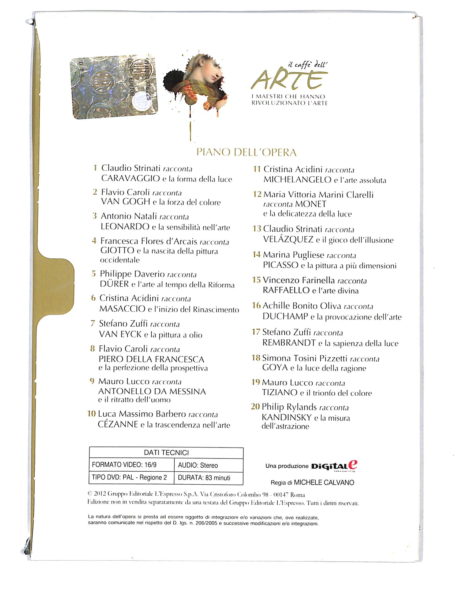 EBOND Il Caffe dell'arte vol.15 Farinella racconta Raffaello DVD DB741858