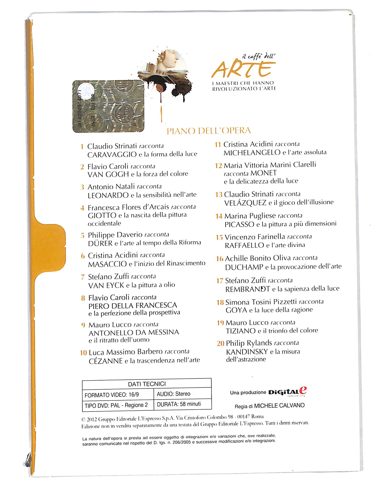 EBOND Il Caffe dell'arte vol.8 Caroli racconta Piero della Francesca DVD DB741863