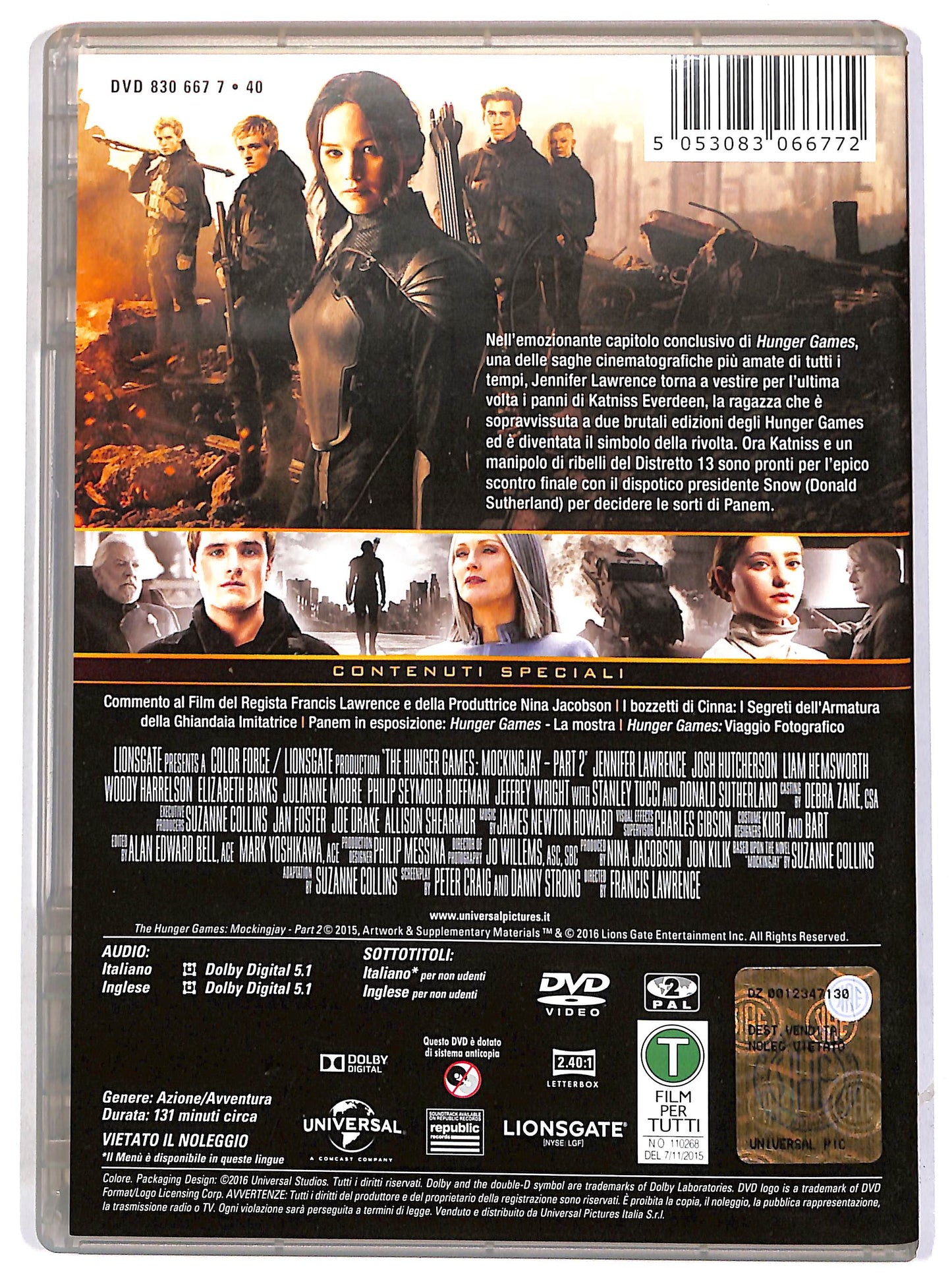 EBOND Hunger Games: Il Canto della Rivolta - Parte 2 NOLEGGIO DVD DB742113