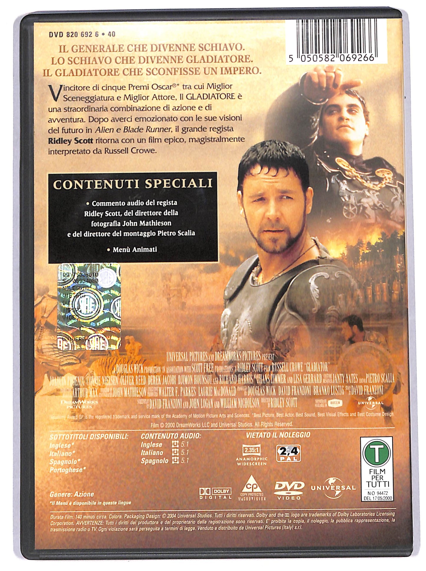 EBOND il gladiatore DVD DB742301