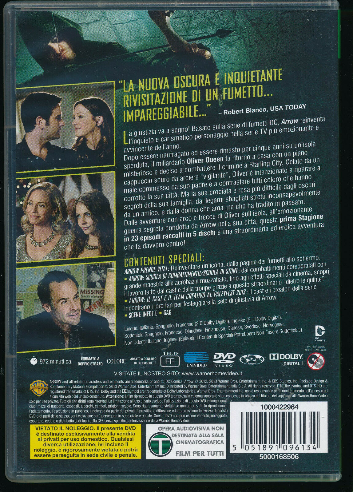 EBOND Arrow Prima Stagione Completa DVD DB742304