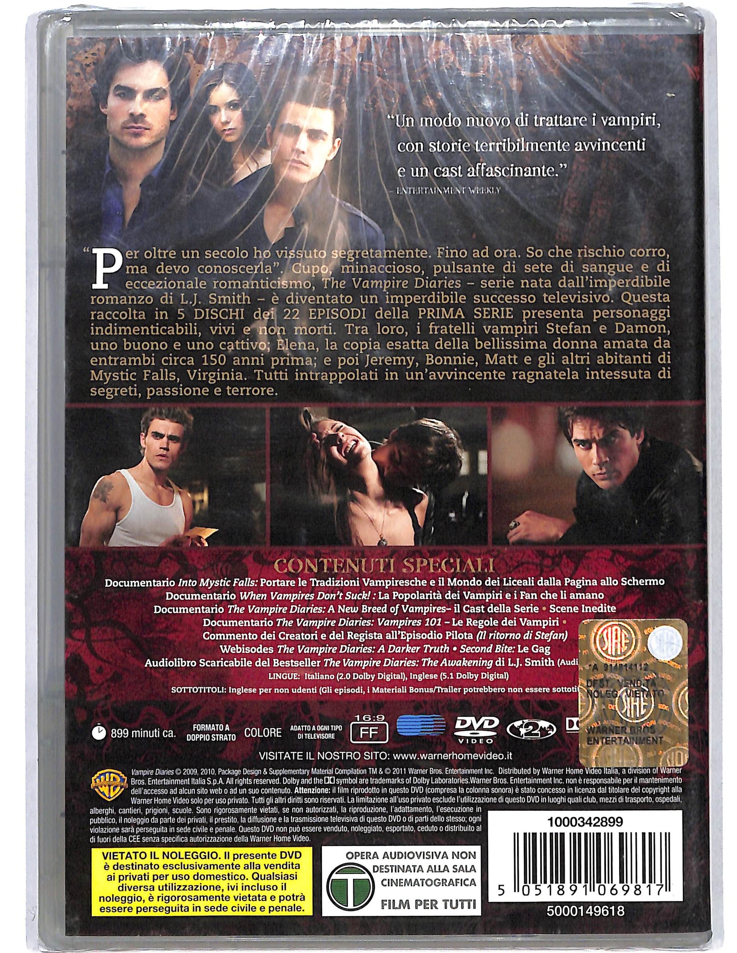 EBOND The Vampire Diaries prima stagione completa DVD DB742308