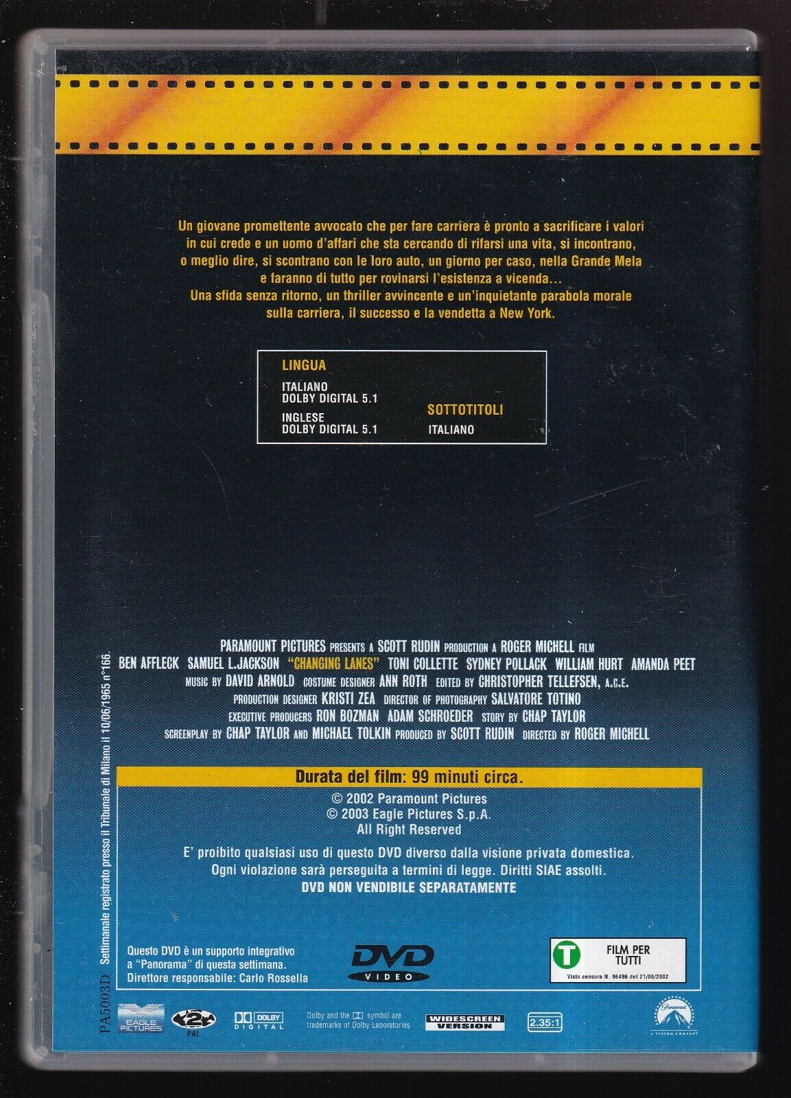 EBOND Ipotesi Di Reato Editoriale DVD DB742419
