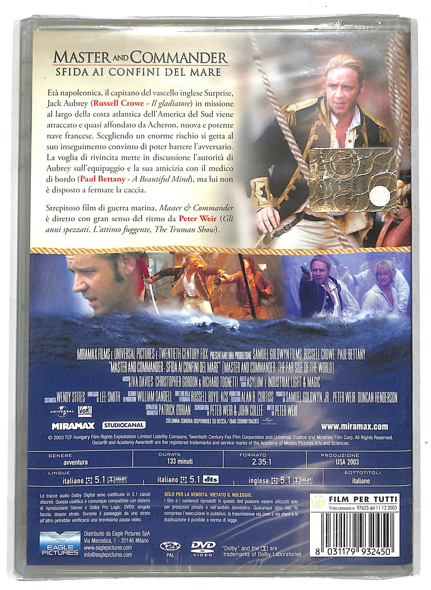 EBOND Master and Commander - Sfida ai confini del mare DVD DB742429