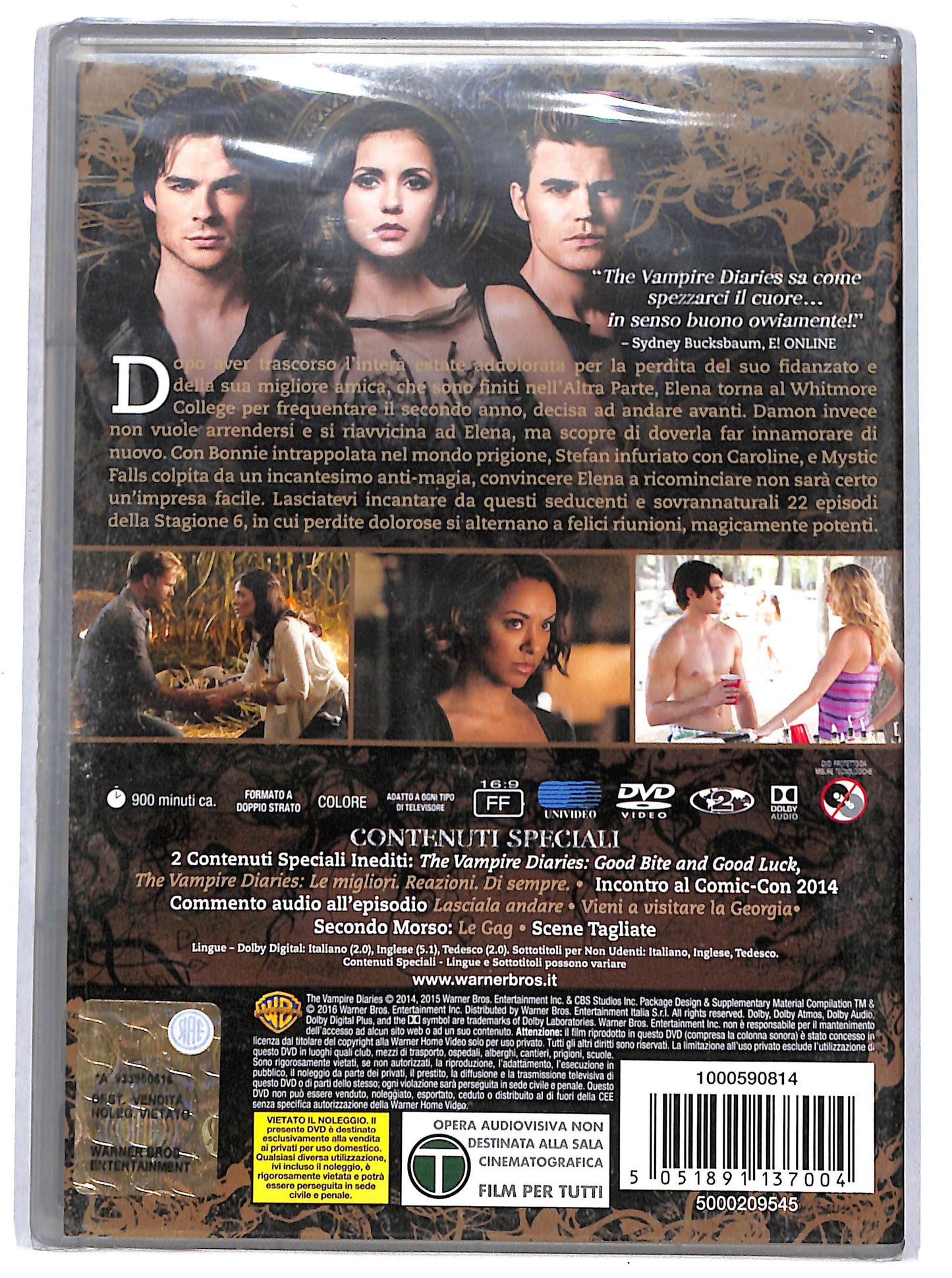 EBOND the vampire diaries - l'amore morde la sesta stagione DVD DB742446