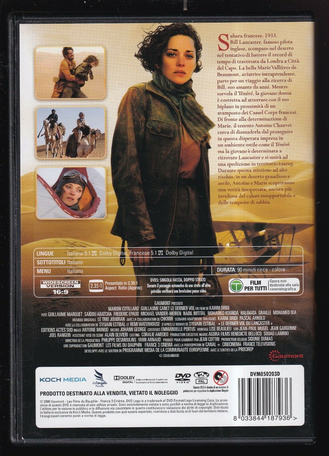 EBOND L'ultimo Volo (2009) Di Karim Dridi DVD DB742456