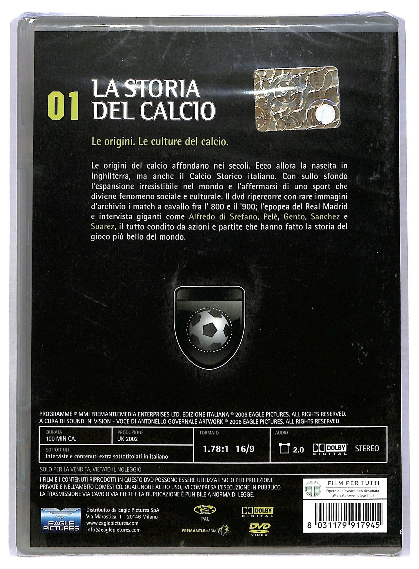 EBOND La Storia Del Calcio Volume 1 DVD DB742616
